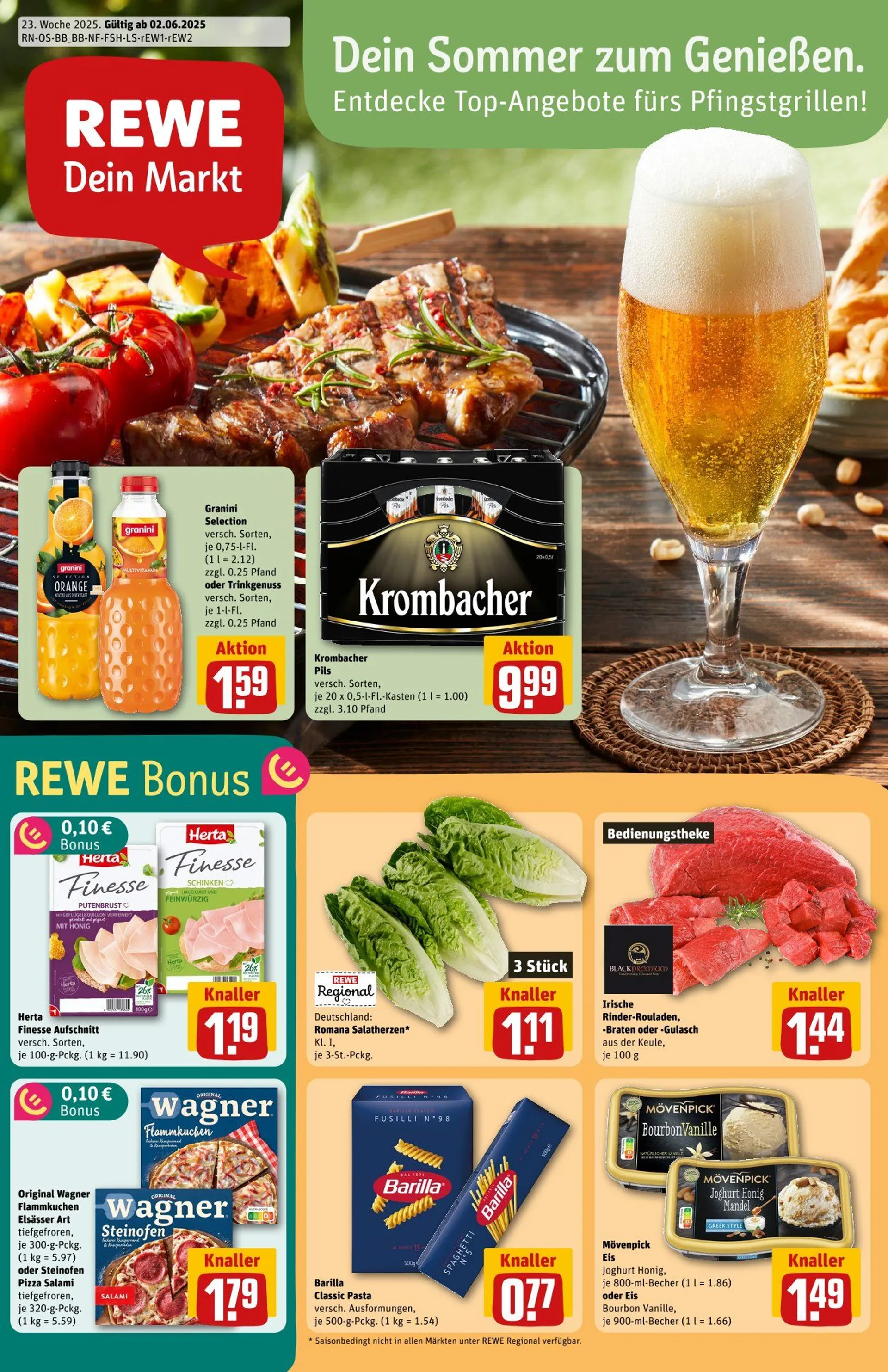 REWE Prospekt von 2. Juni bis 8. Juni 2025 - Prospekt seite 1