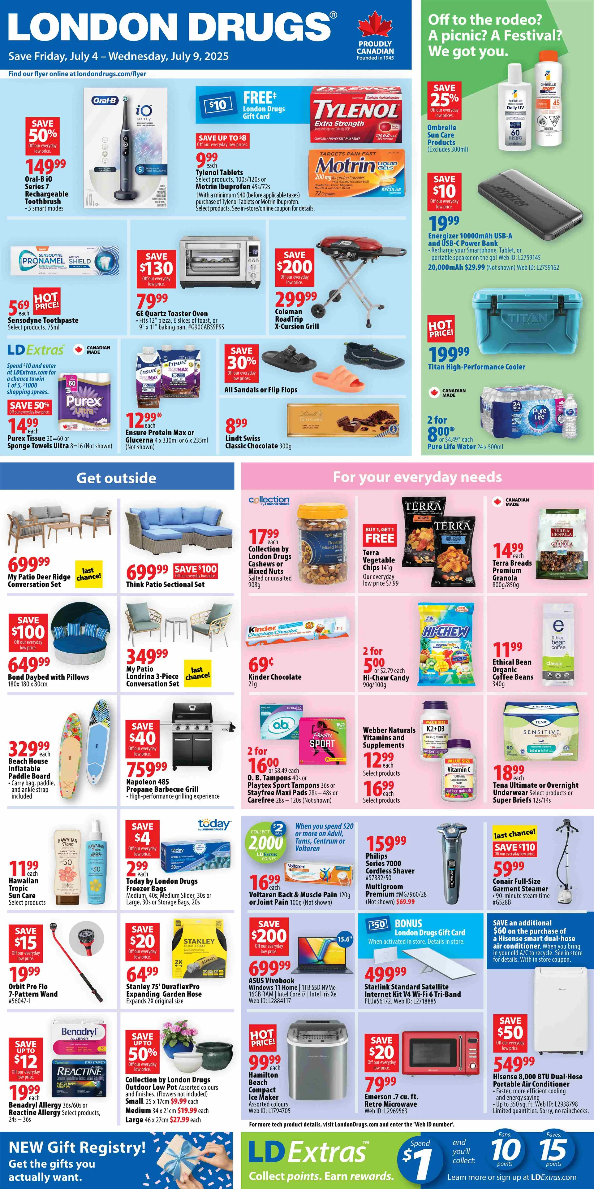 London Drugs flyers from July 4 to July 9 2025 - flyer page 1