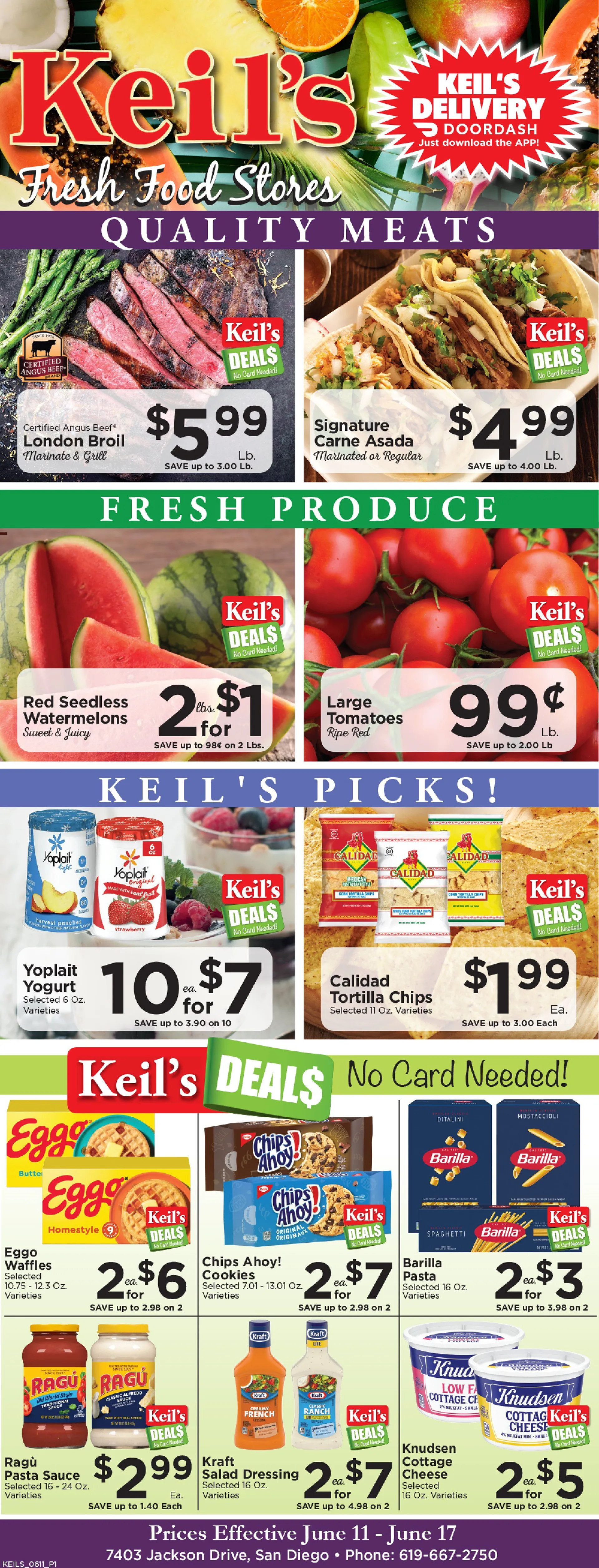 Weekly ad Keil's Fresh Food Stores Sales from June 11 to June 17 2025 - Page 1