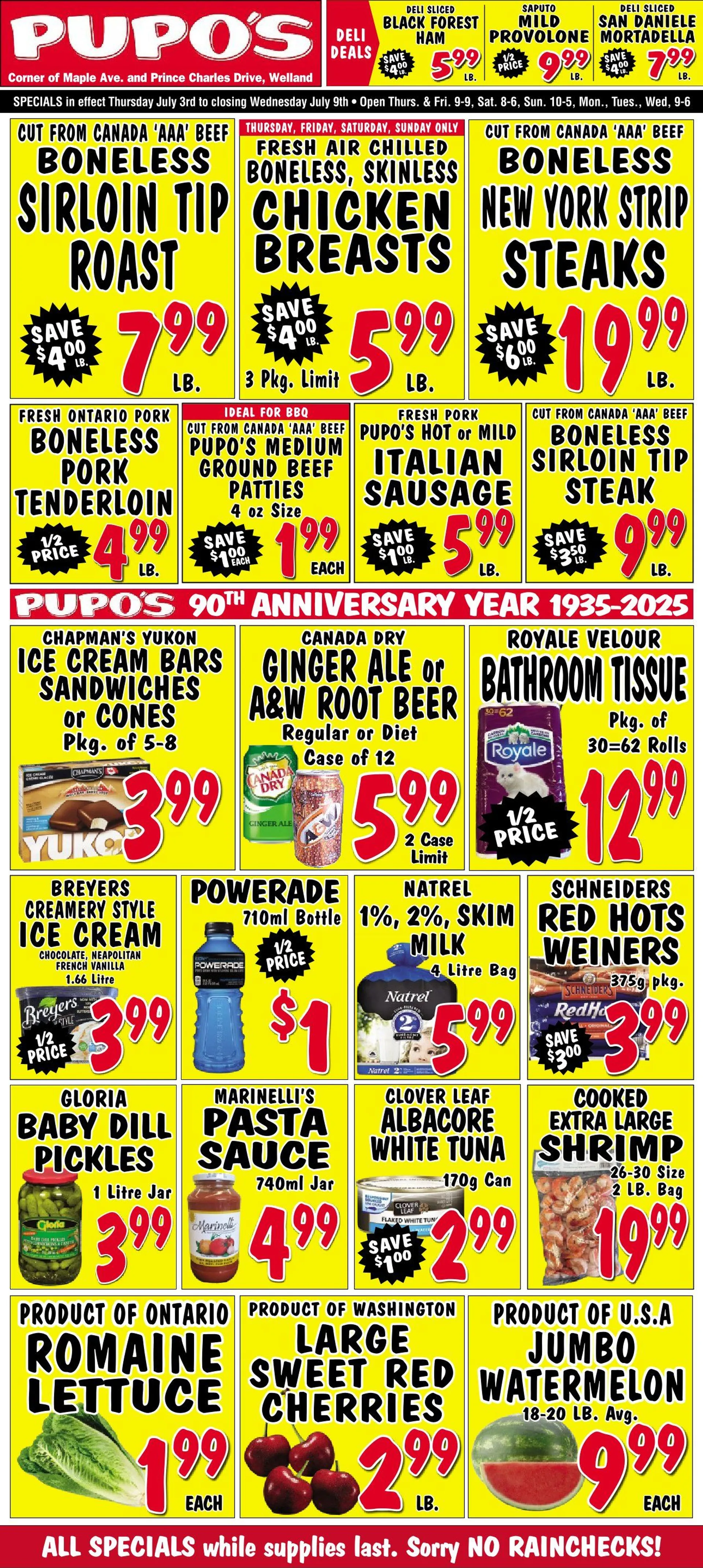 Pupo's Food Market Sales from July 3 to July 9 2025 - flyer page 1