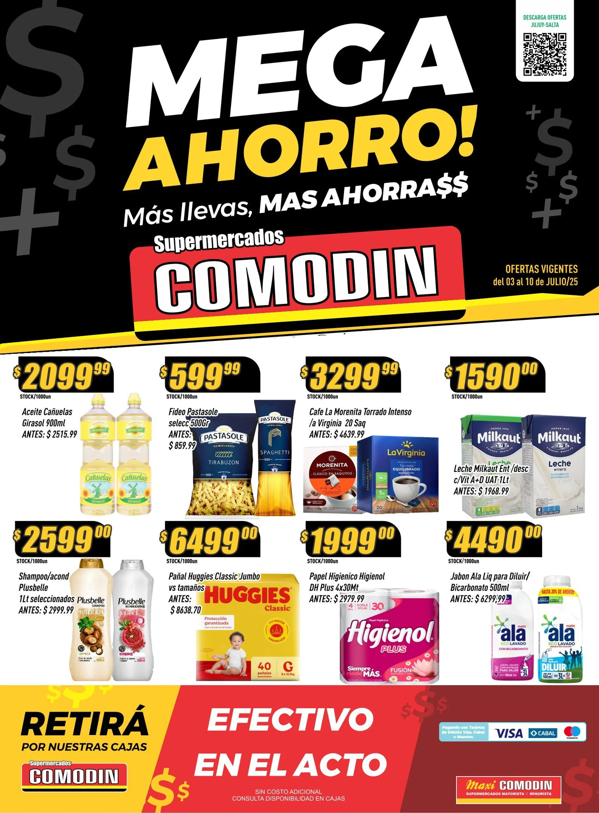 Ofertas de Ofertas Supermercados Comodín  3 de julio al 10 de julio 2025 - Página 1 del catálogo