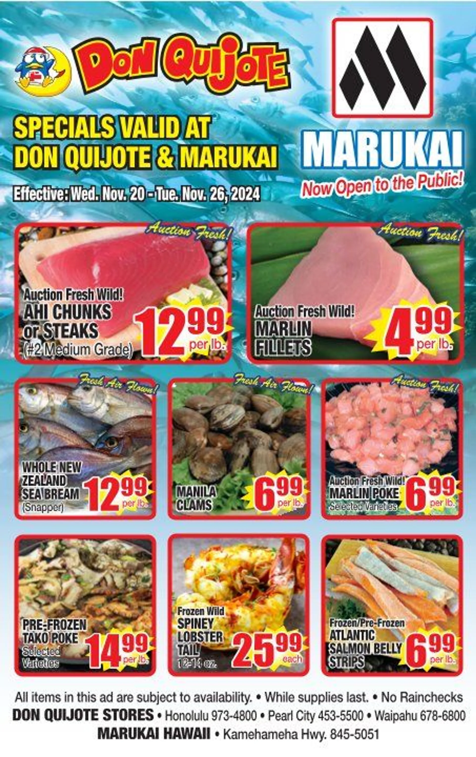 Weekly ad Don Quijote Hawaii Weekly Ad from November 20 to November 26 2024 - Page 