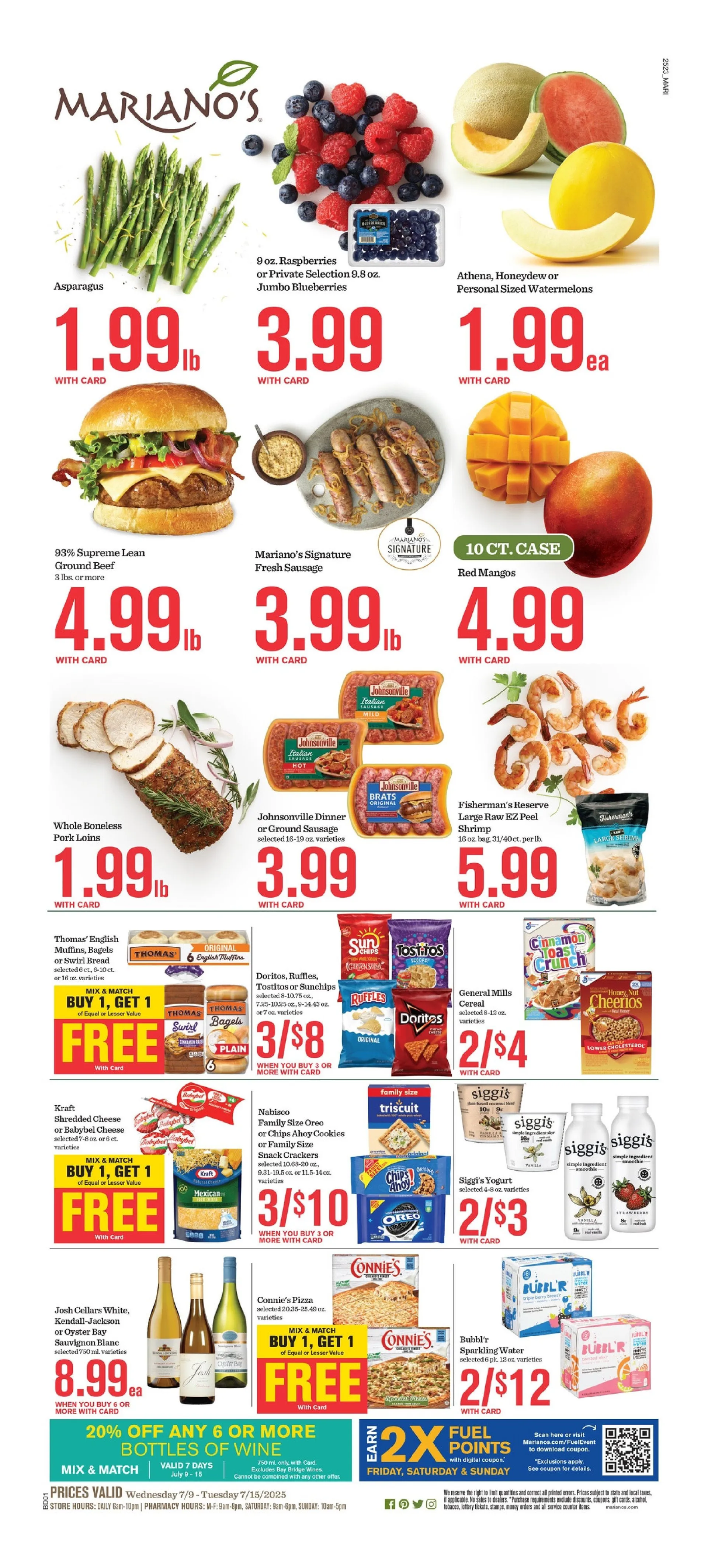 Weekly ad Mariano's Sales from July 9 to July 15 2025 - Page 1