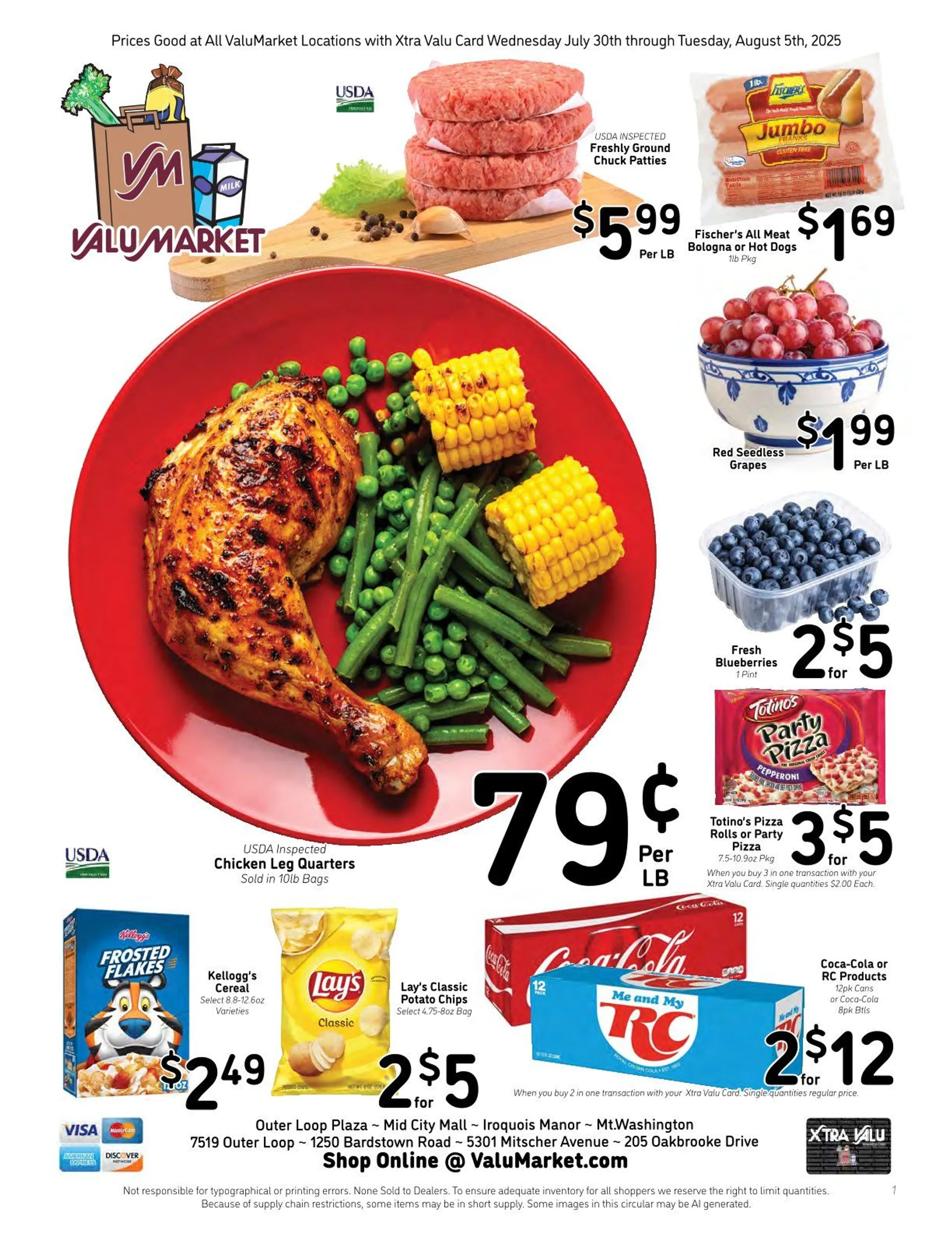 Weekly ad ValuMarket  Sales from July 30 to August 5 2025 - Page 1