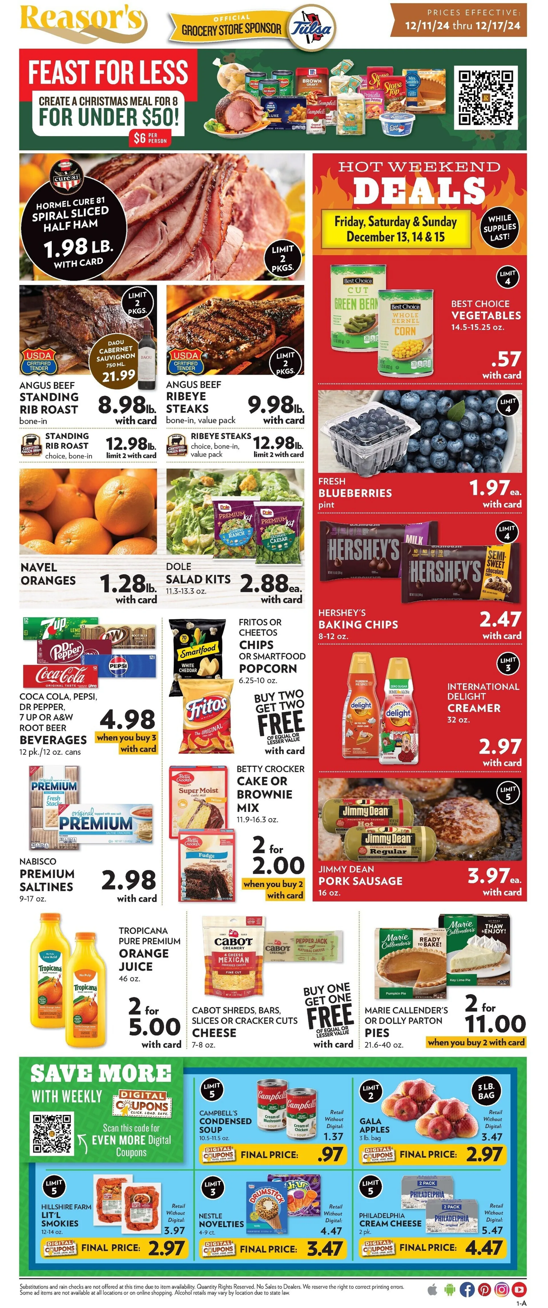 Weekly ad Reasor's Weekly Ad from December 11 to December 17 2024 - Page 