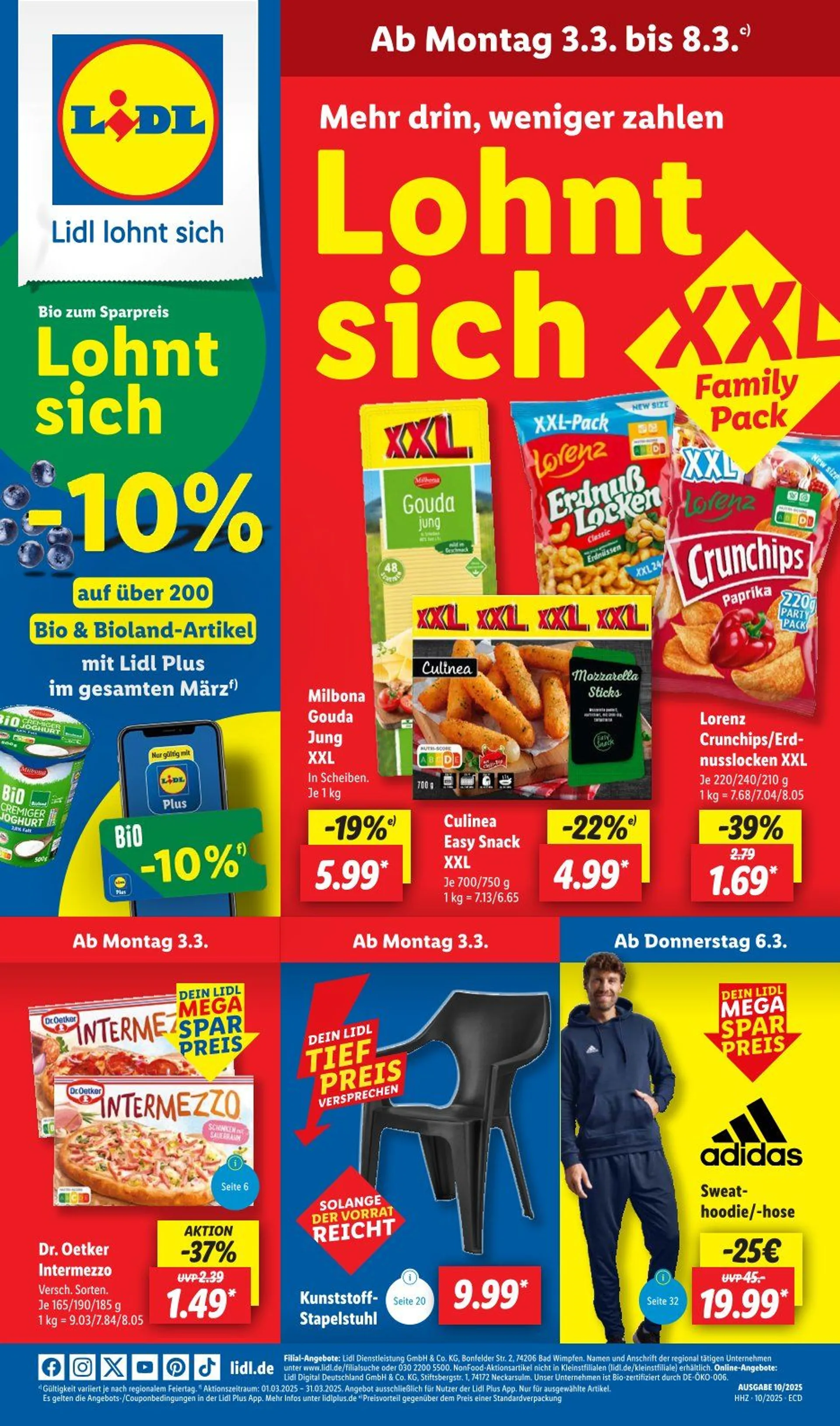 Lidl Prospekt von 3. März bis 8. März 2025 - Prospekt seite 1