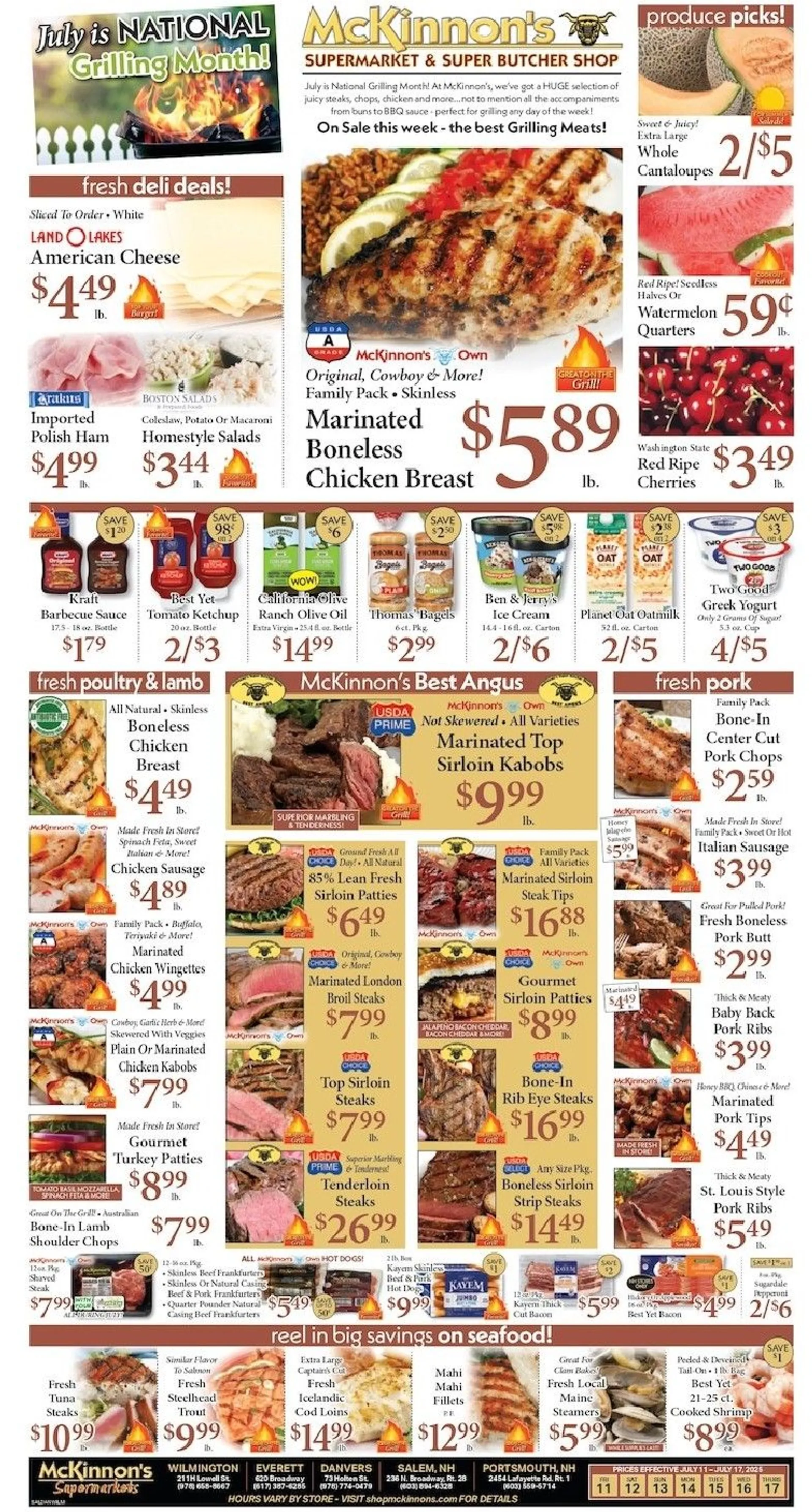 Weekly ad McKinnon's Supermarkets Sales from July 11 to July 17 2025 - Page 1