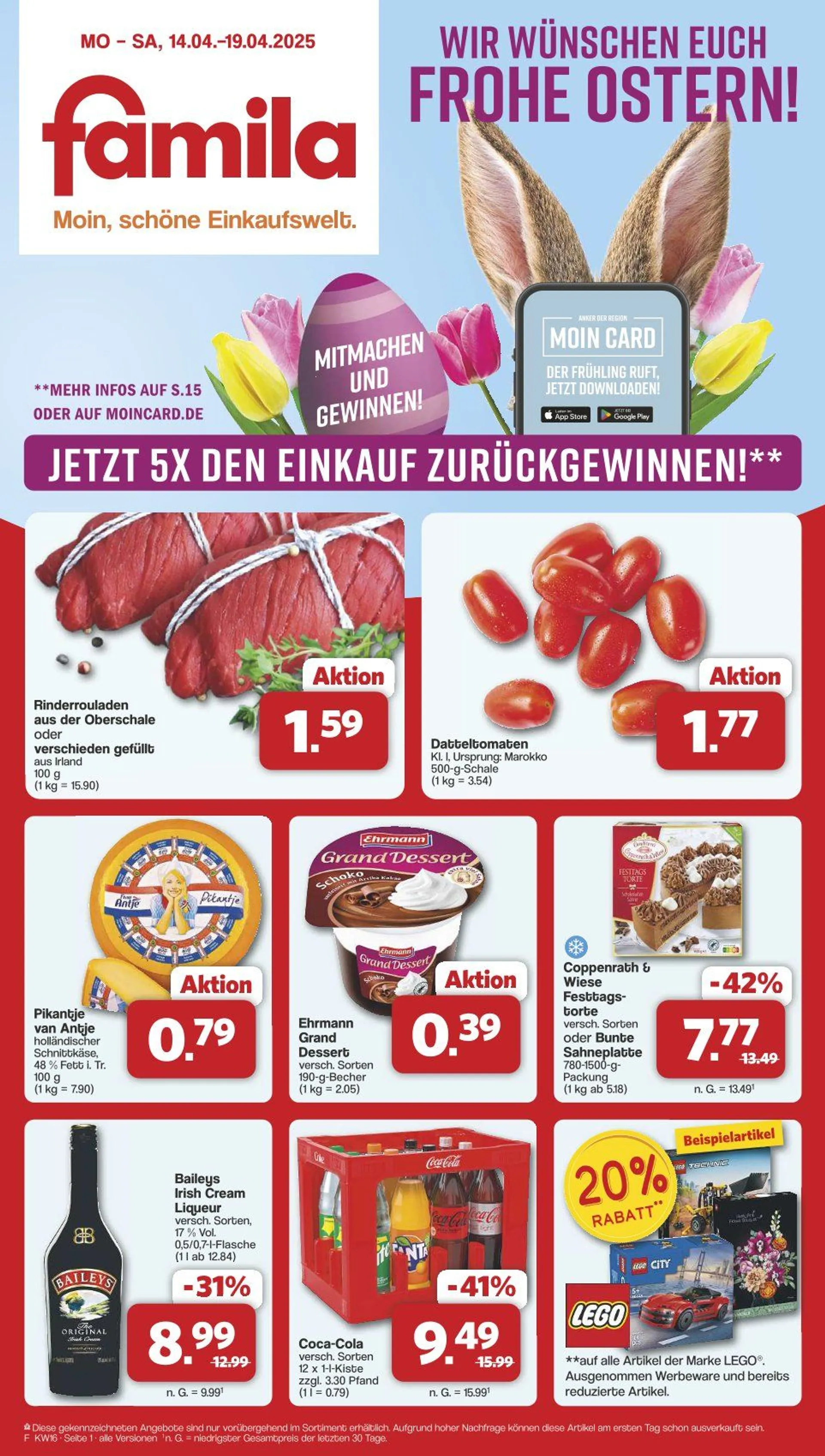 Famila Angebote von 14. April bis 19. April 2025 - Prospekt seite 