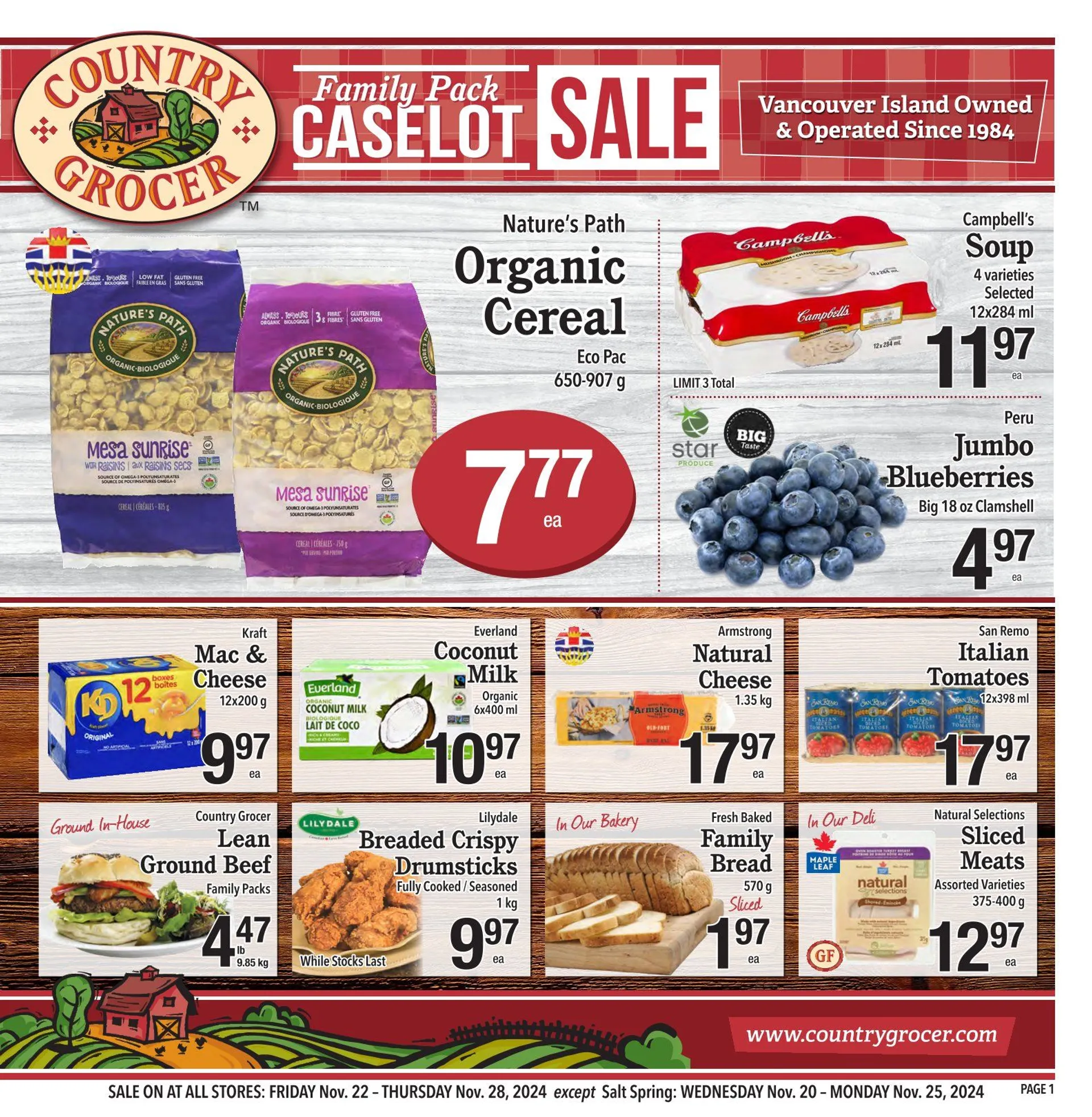 Country Grocer Weekly Ad from November 22 to November 28 2024 - flyer page 