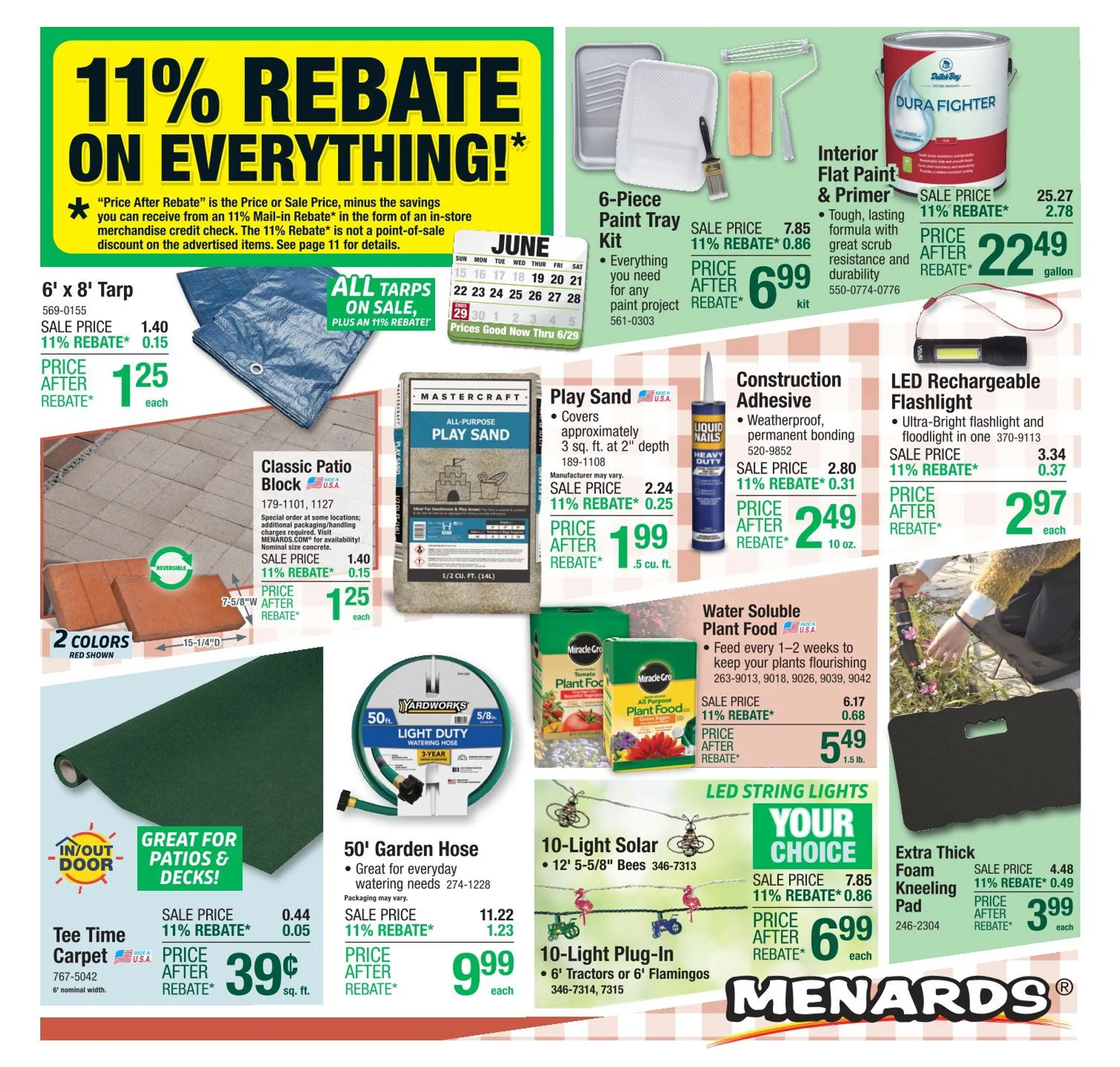 Weekly ad Menards Sales from June 18 to June 24 2025 - Page 1