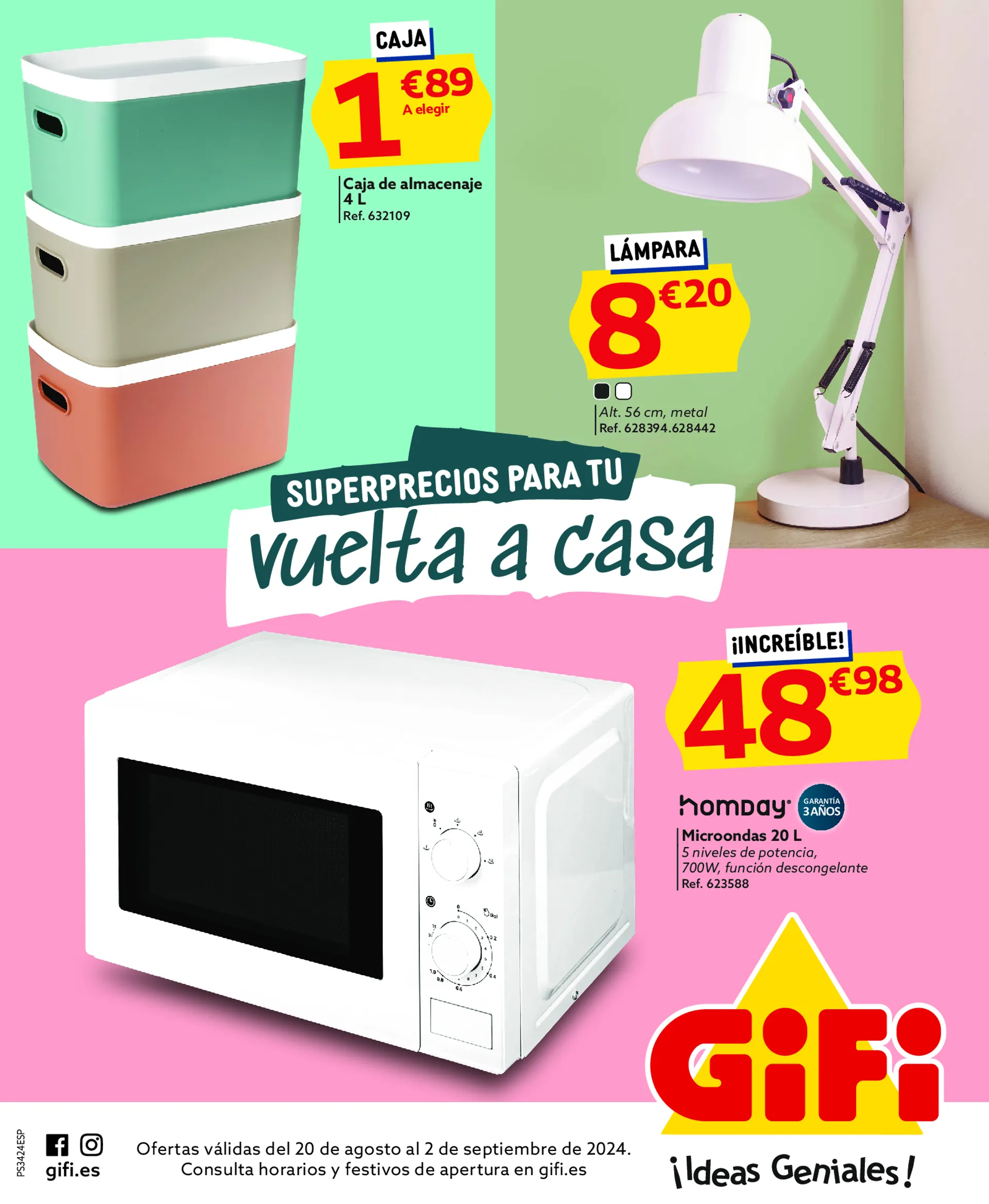 Catálogo de Gifi folletos de ofertas 20 de agosto al 2 de septiembre 2024 - Página 