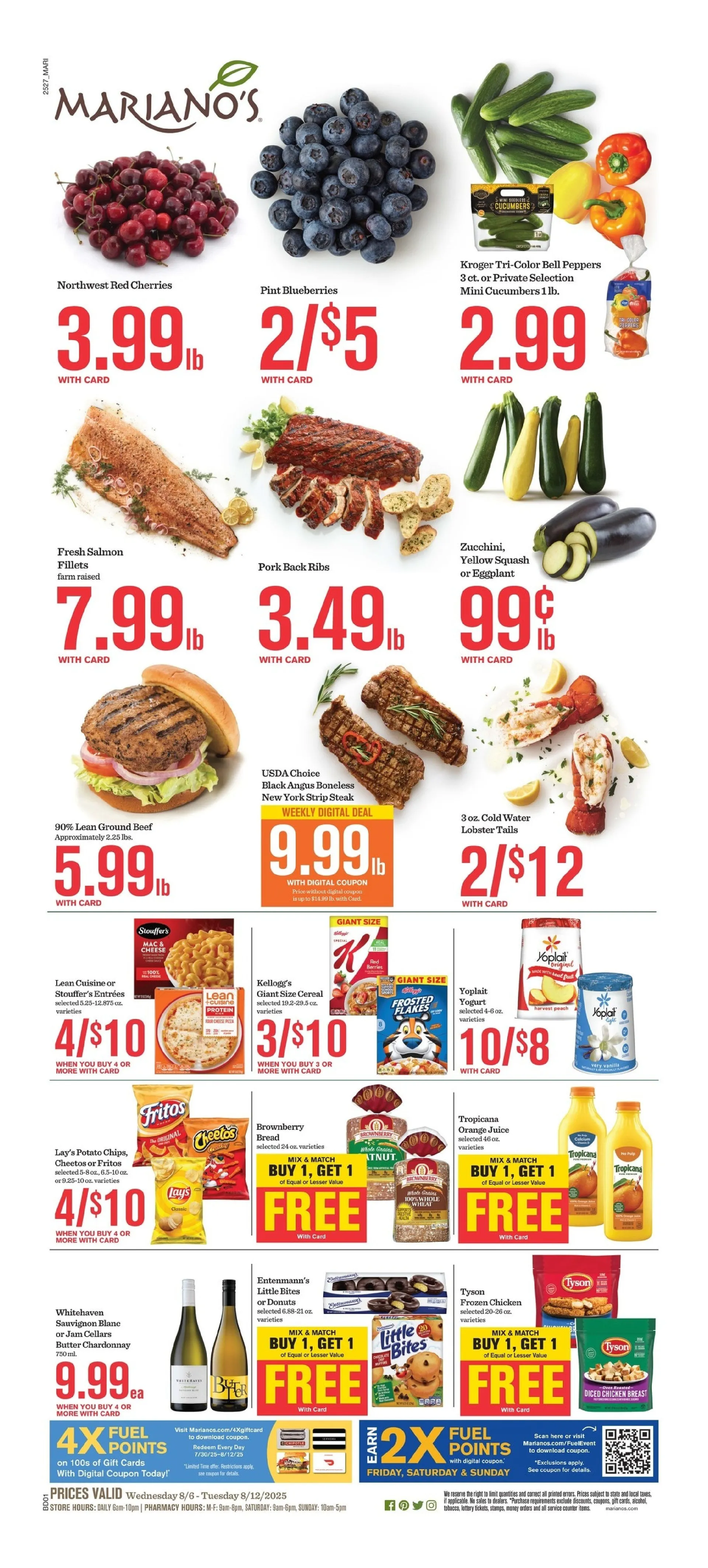 Weekly ad Mariano's Sales from August 6 to August 12 2025 - Page 1