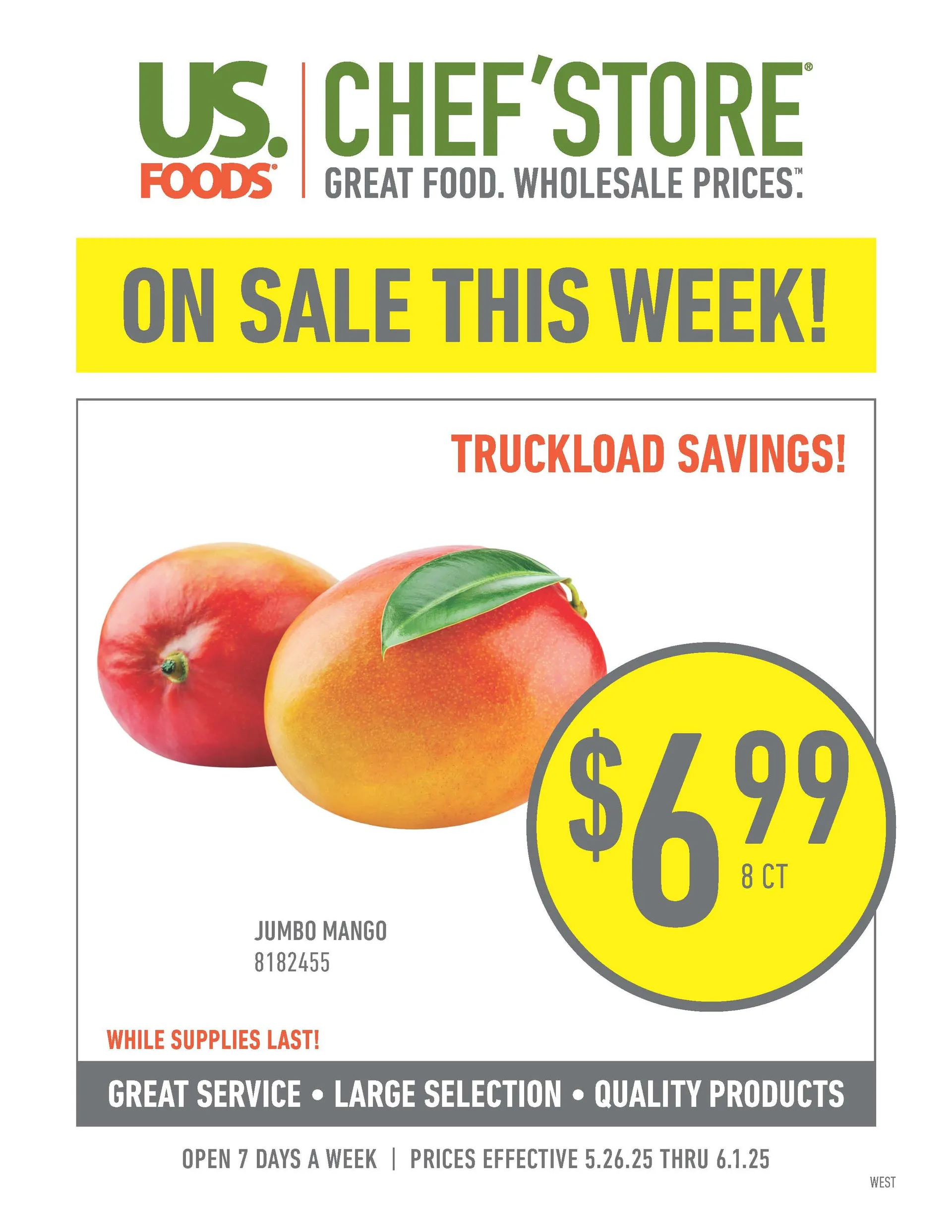 Weekly ad US Foods Chef's Store weekly ads from May 26 to June 1 2025 - Page 1