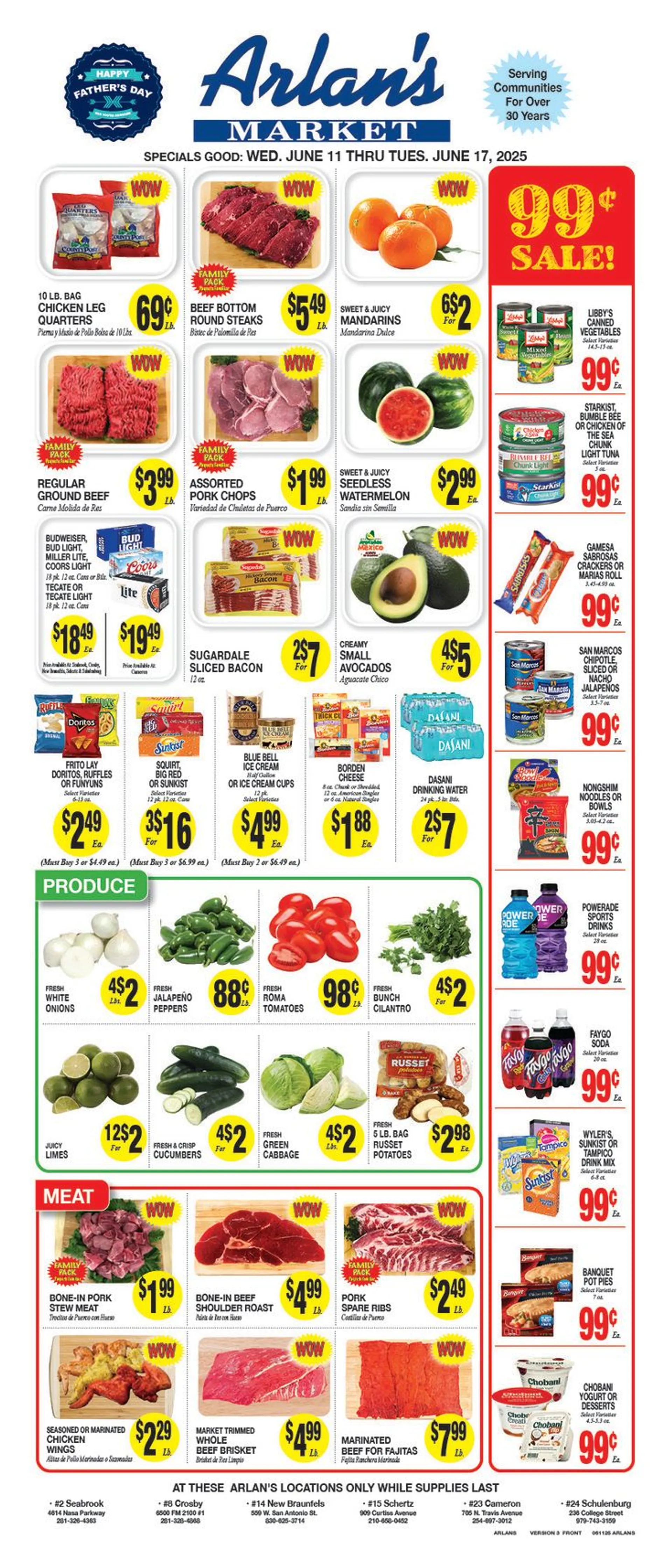 Weekly ad Arlan's Market weekly ads from June 11 to June 17 2025 - Page 1
