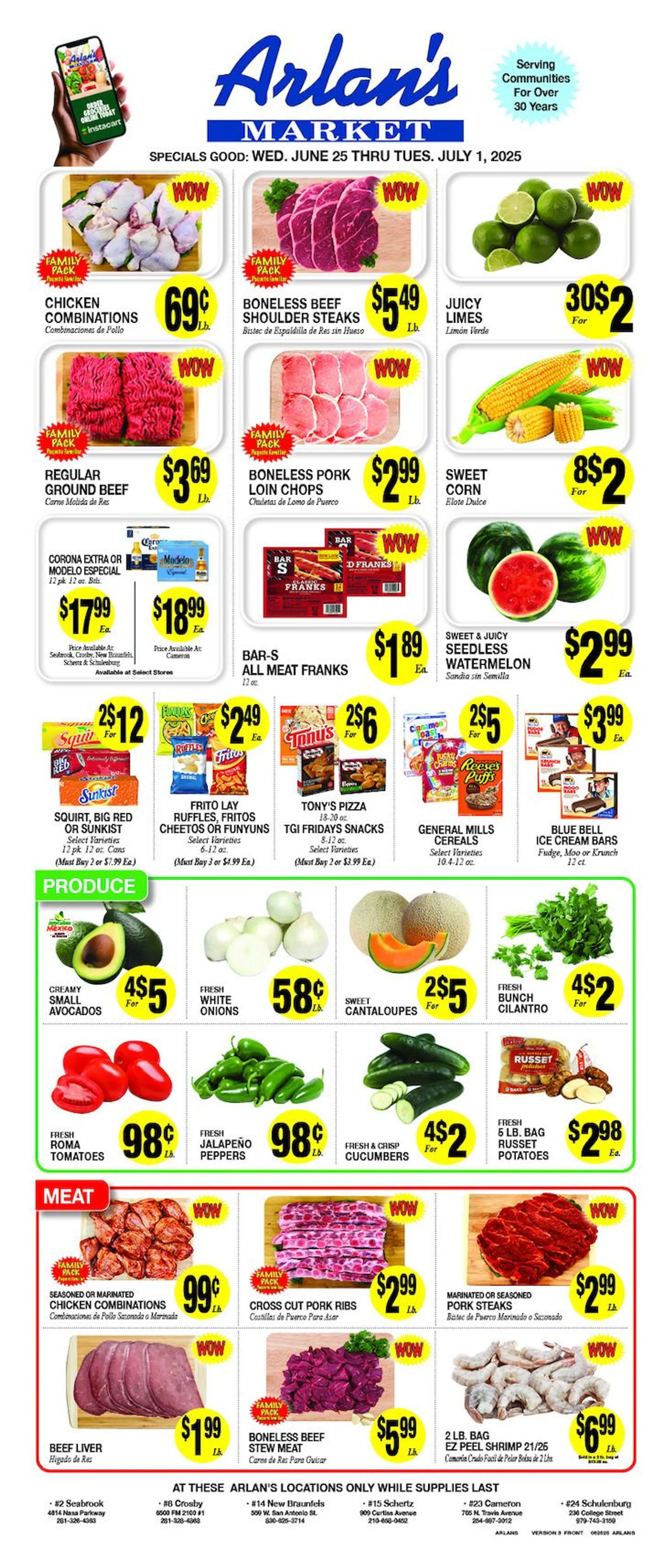 Weekly ad Arlan's Market weekly ads from June 25 to July 1 2025 - Page 1