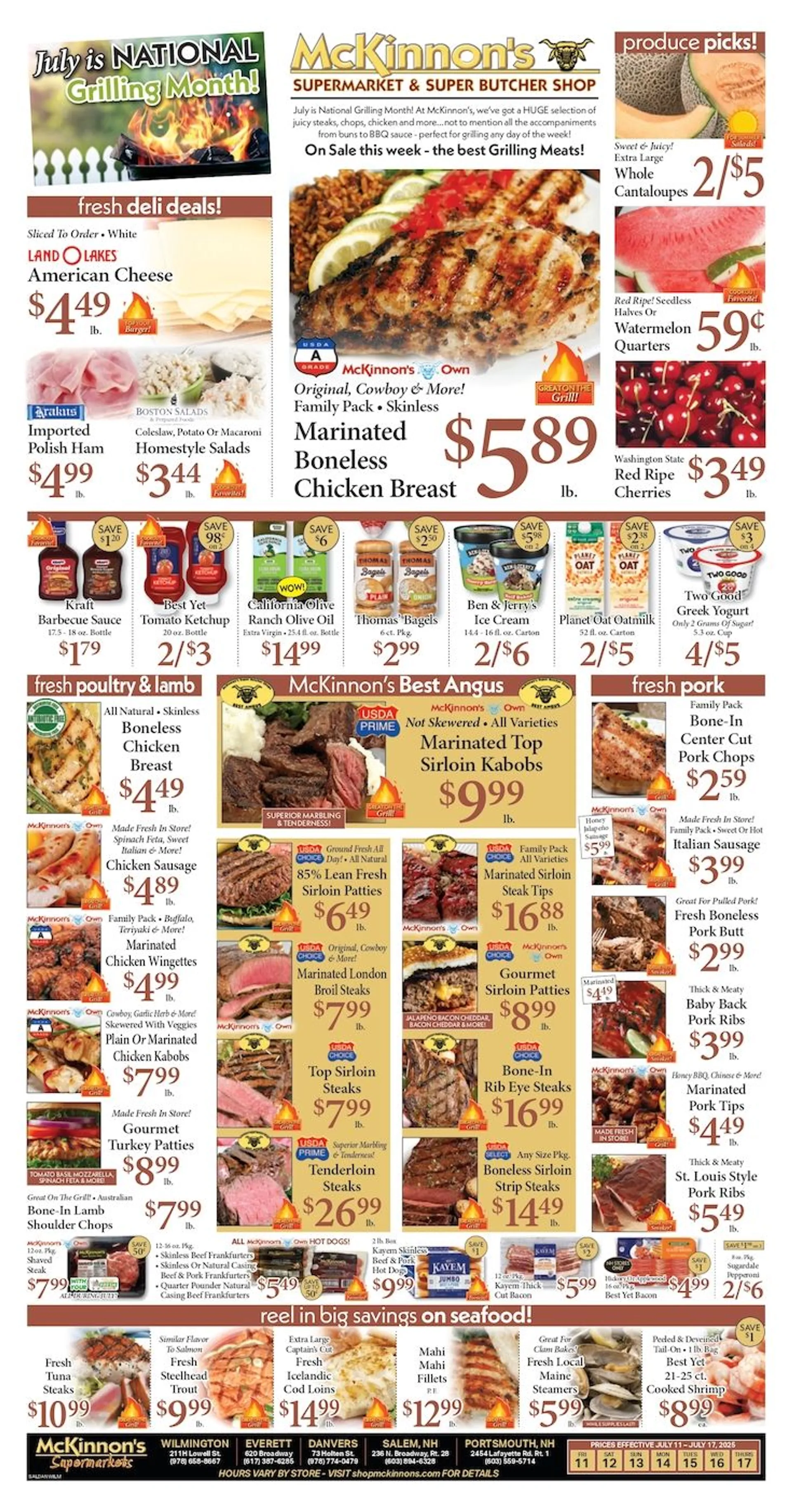 Weekly ad McKinnon's Supermarkets Sales from July 11 to July 17 2025 - Page 1