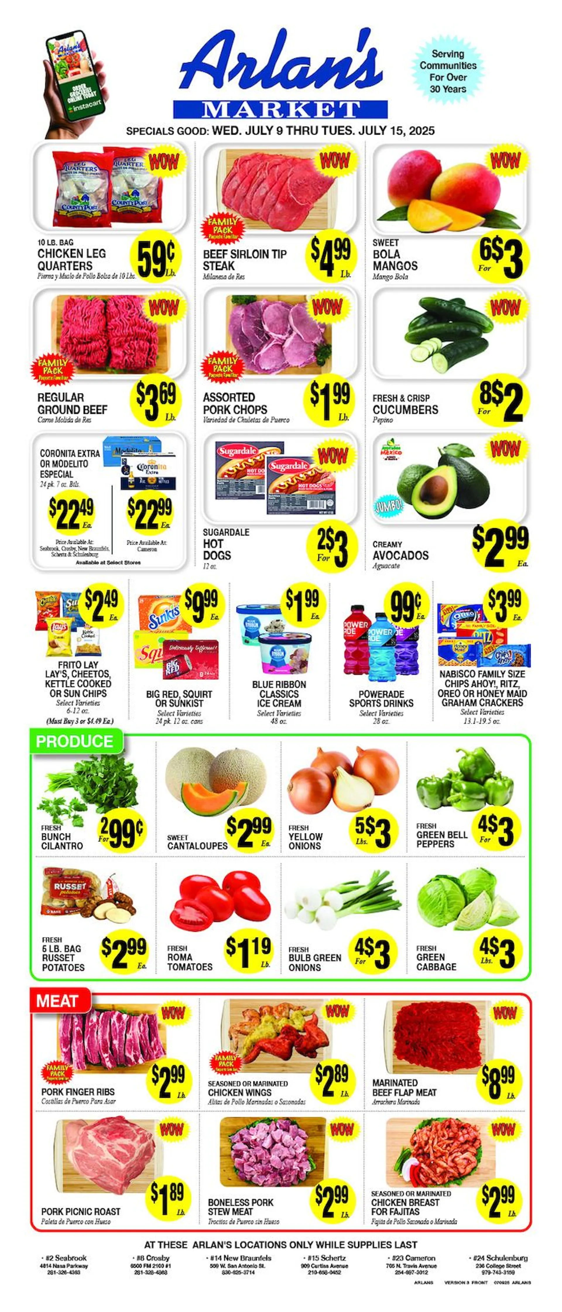 Weekly ad Arlan's Market Sales from July 9 to July 15 2025 - Page 