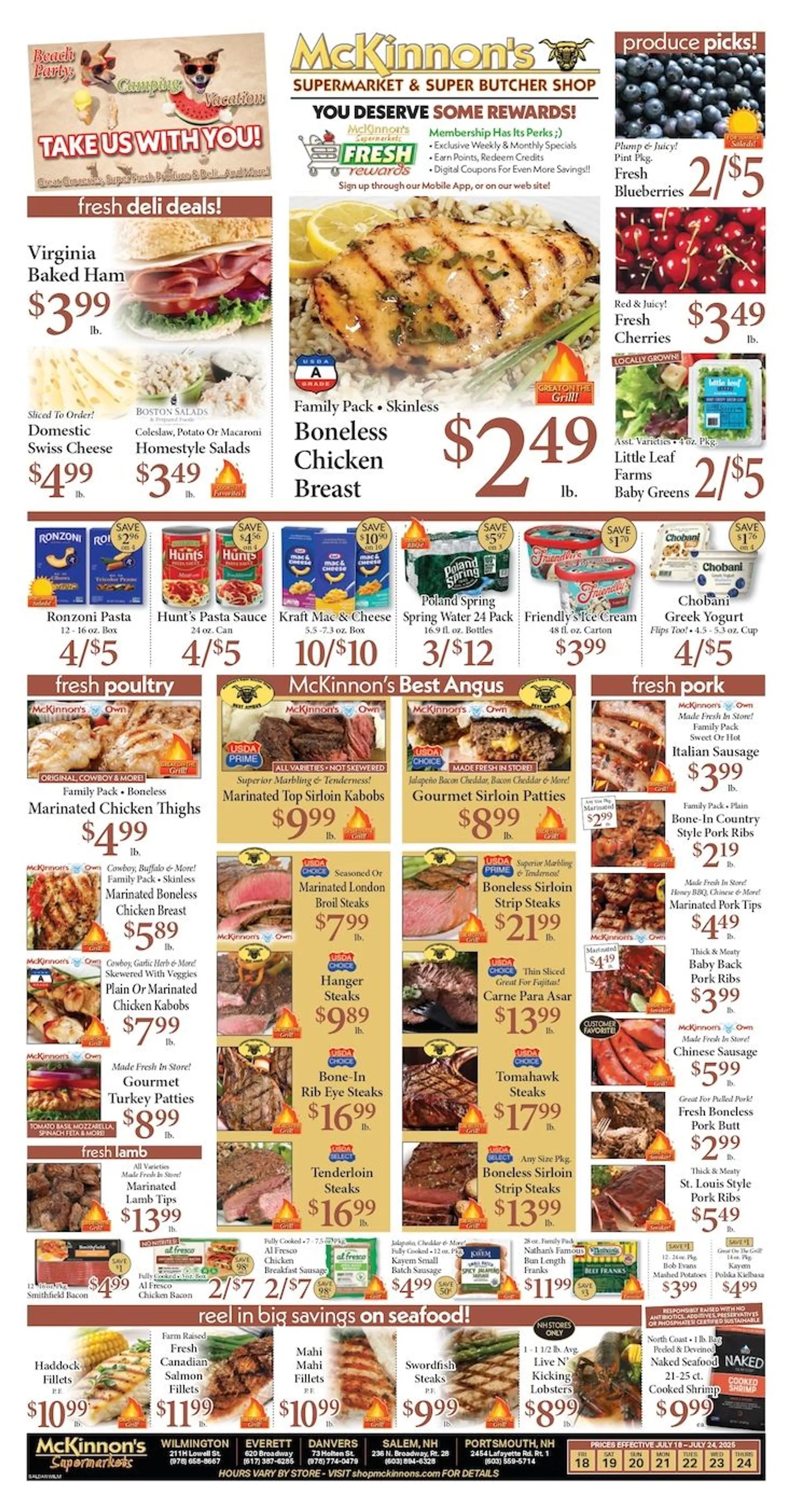 Weekly ad McKinnon's Supermarkets Sales from July 18 to July 24 2025 - Page 1
