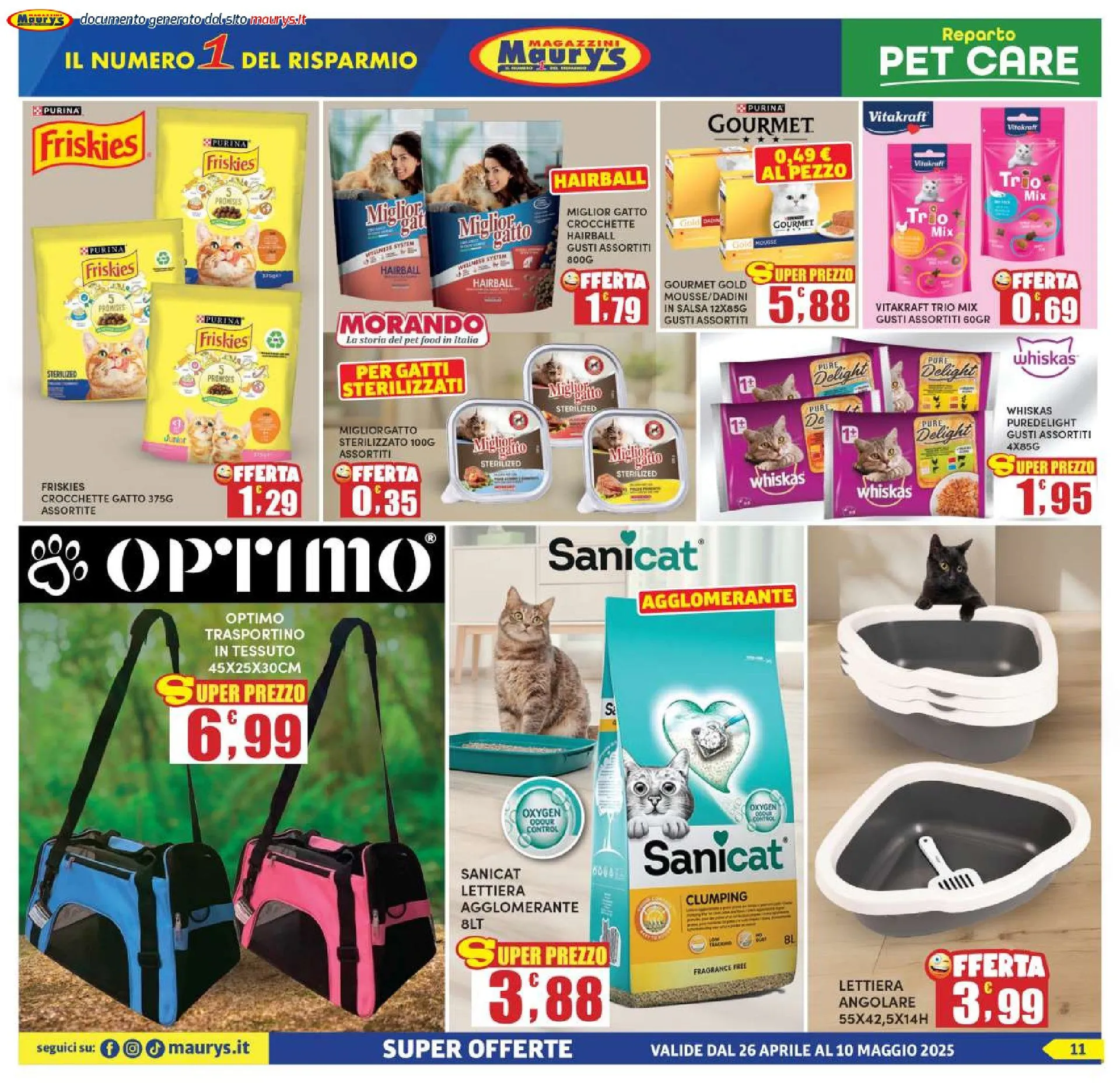Volantini Maury's da 26 aprile a 10 maggio di 2025 - Pagina del volantino 11