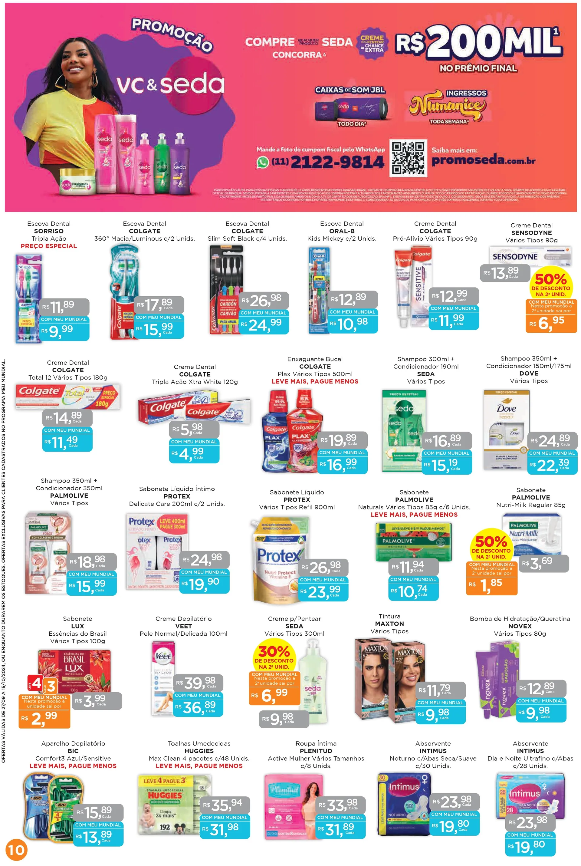 Encarte de Ofertas Supermercados Mundial 27 de setembro até 15 de outubro 2024 - Pagina 10