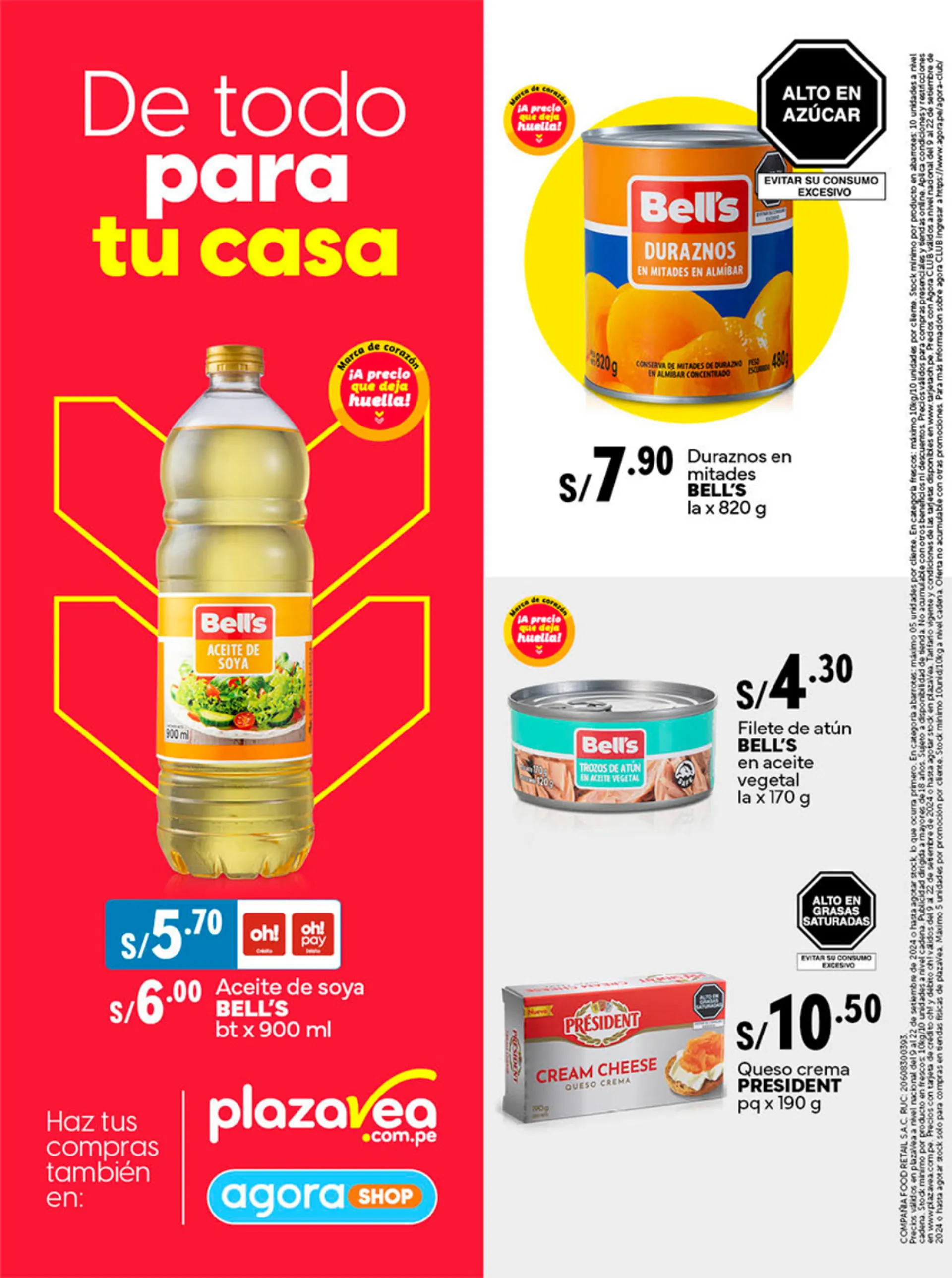 Catalogo de Plaza Vea Ofertas de Folletos  9 de agosto al 22 de setiembre 2024 - Pag 10