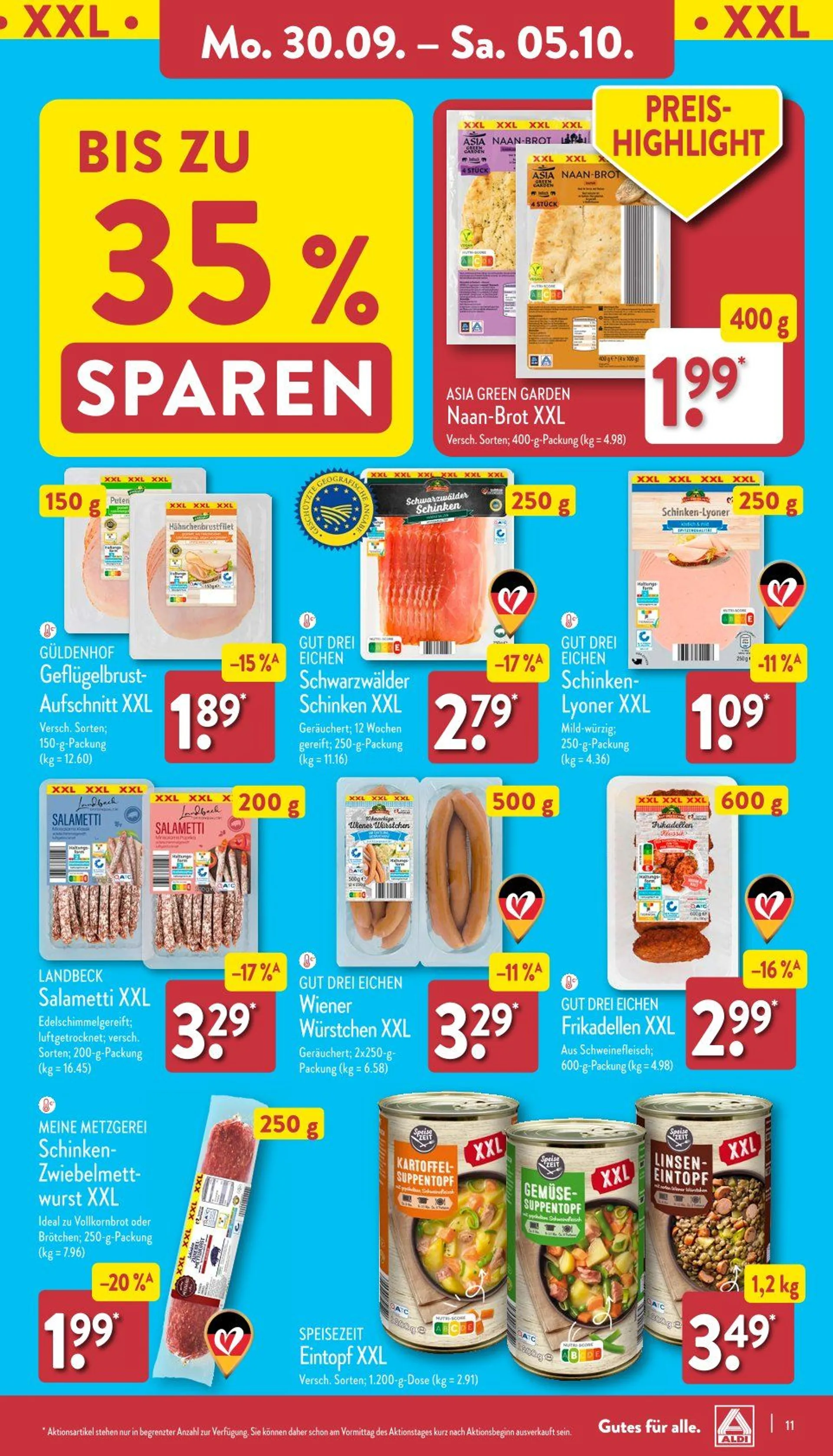 ALDI Nord Prospekts Angebote Online von 30. September bis 5. Oktober 2024 - Prospekt seite 11