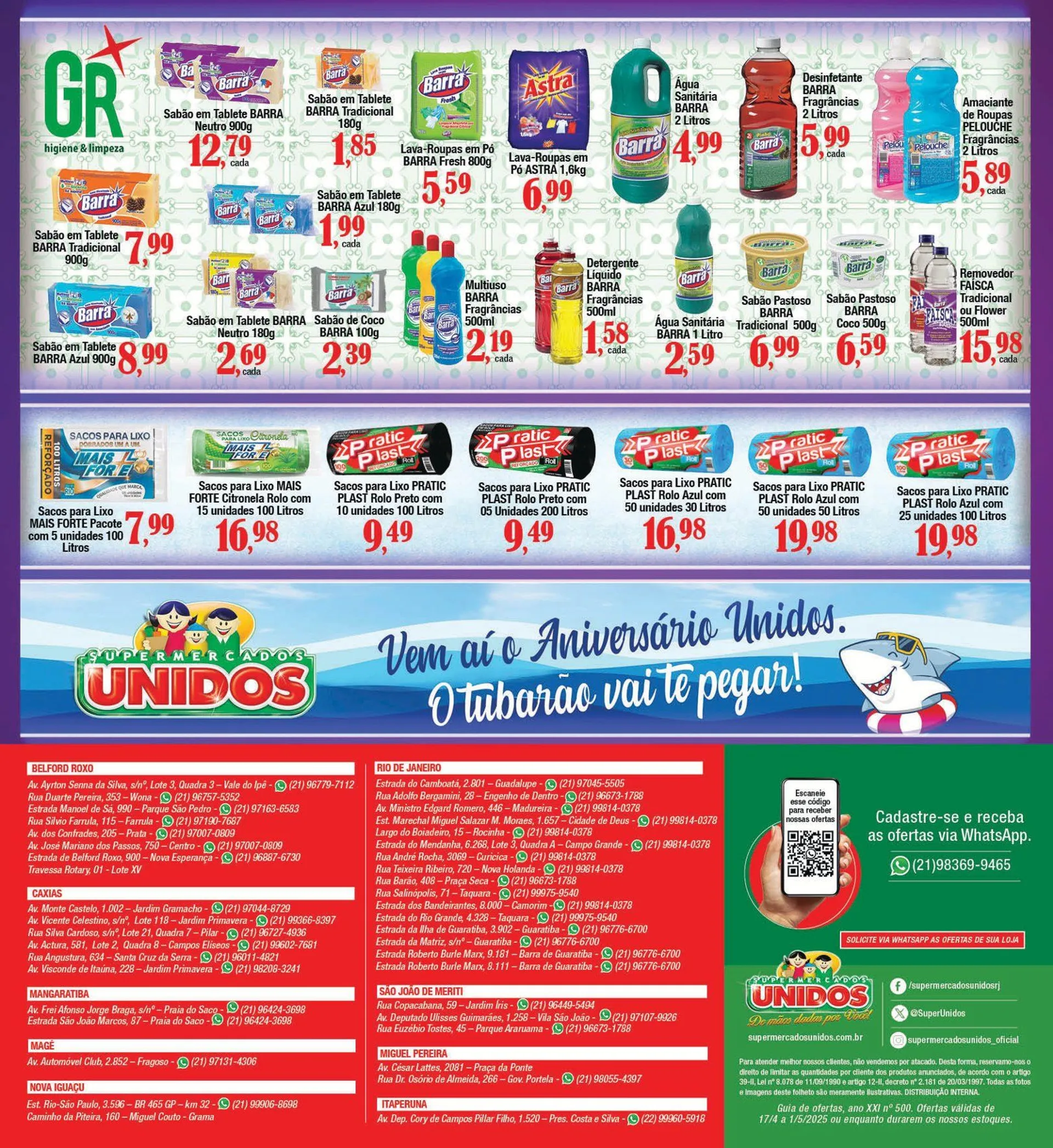 Encarte de Folhetos Unidos Supermercados 17 de abril até 2 de maio 2025 - Pagina 12