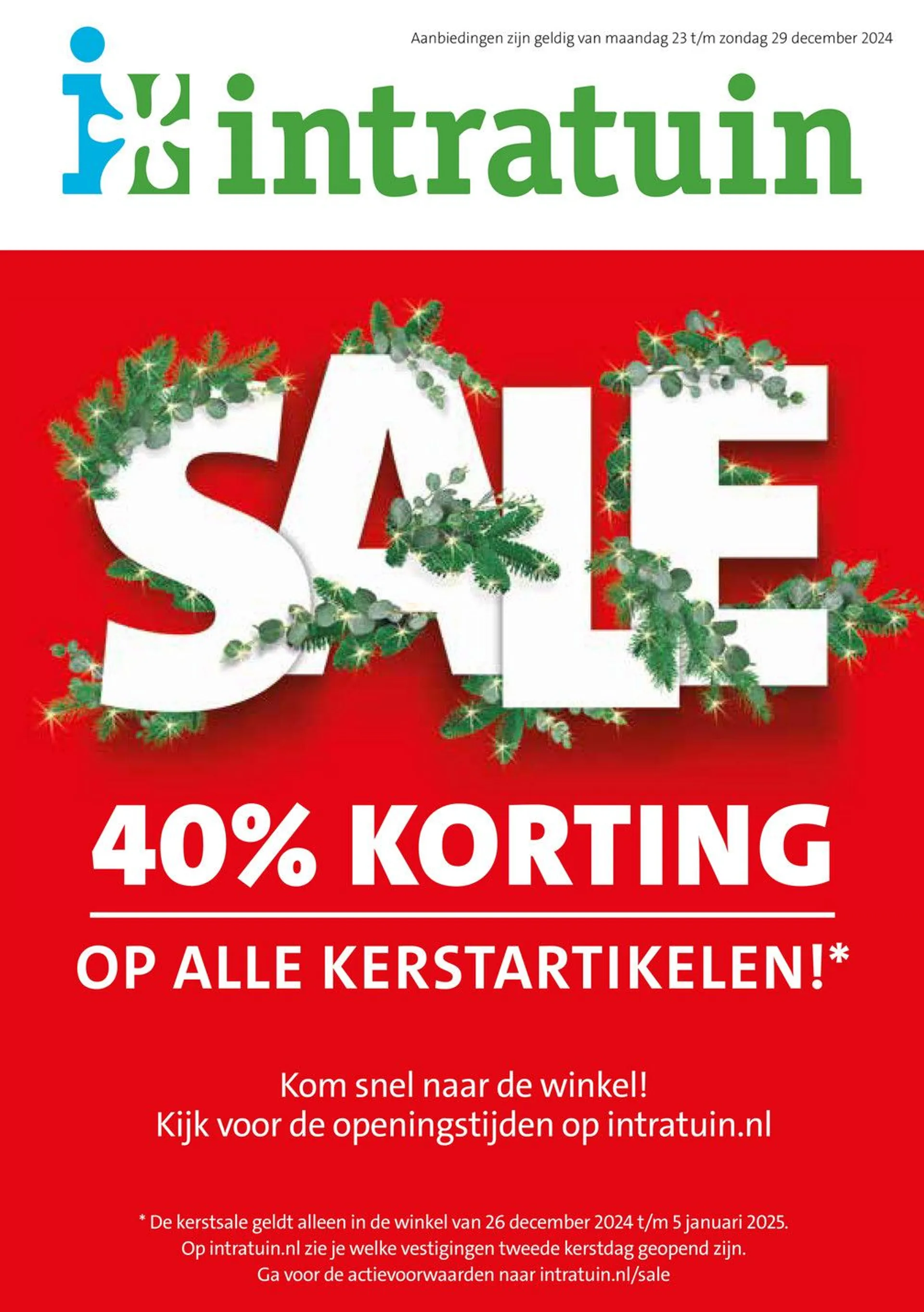 Intratuin deals bij Kerstmis van 23 december tot 29 december 2024 - Folder pagina 