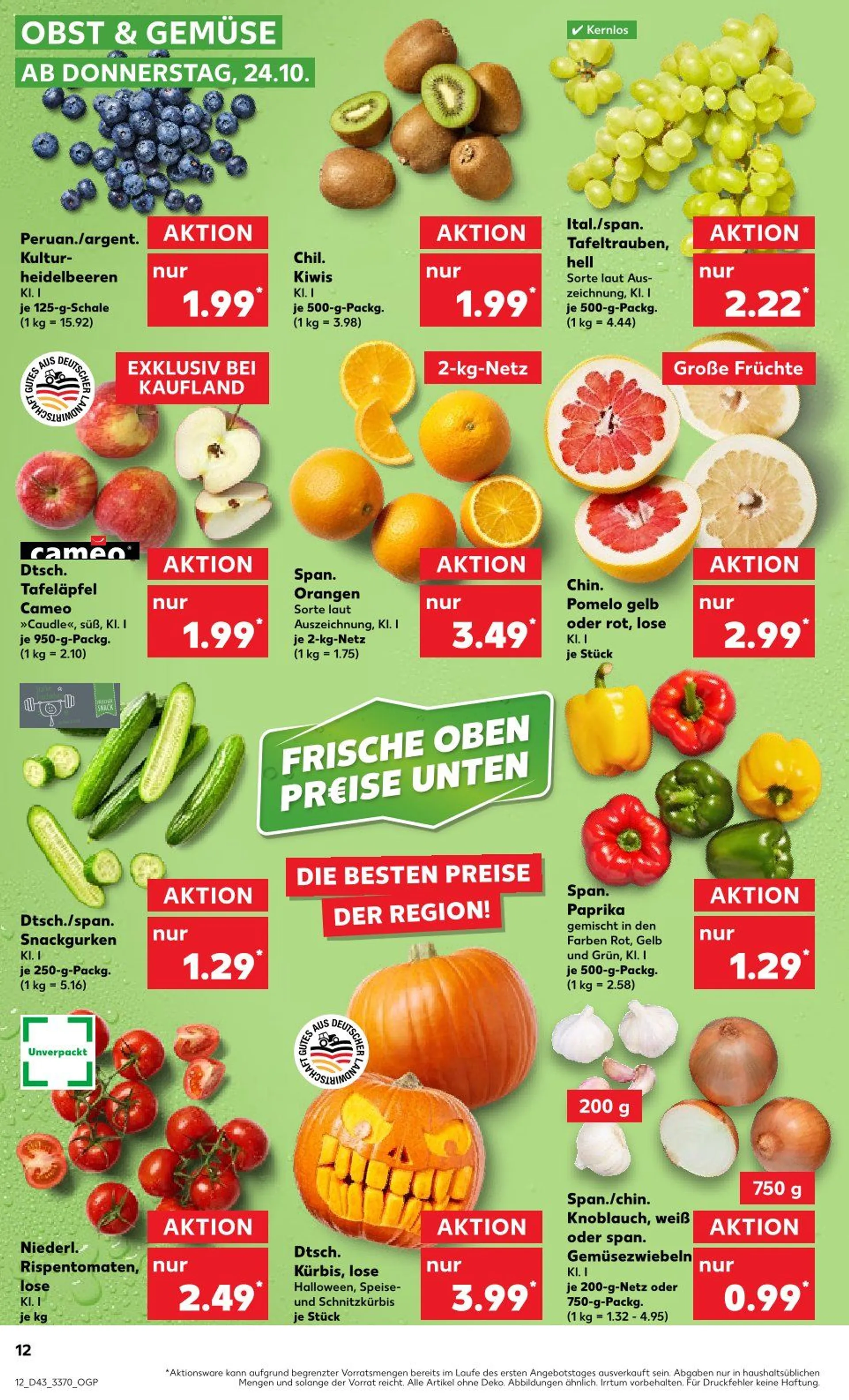 Kaufland Prospekts von 24. Oktober bis 30. Oktober 2024 - Prospekt seite 12