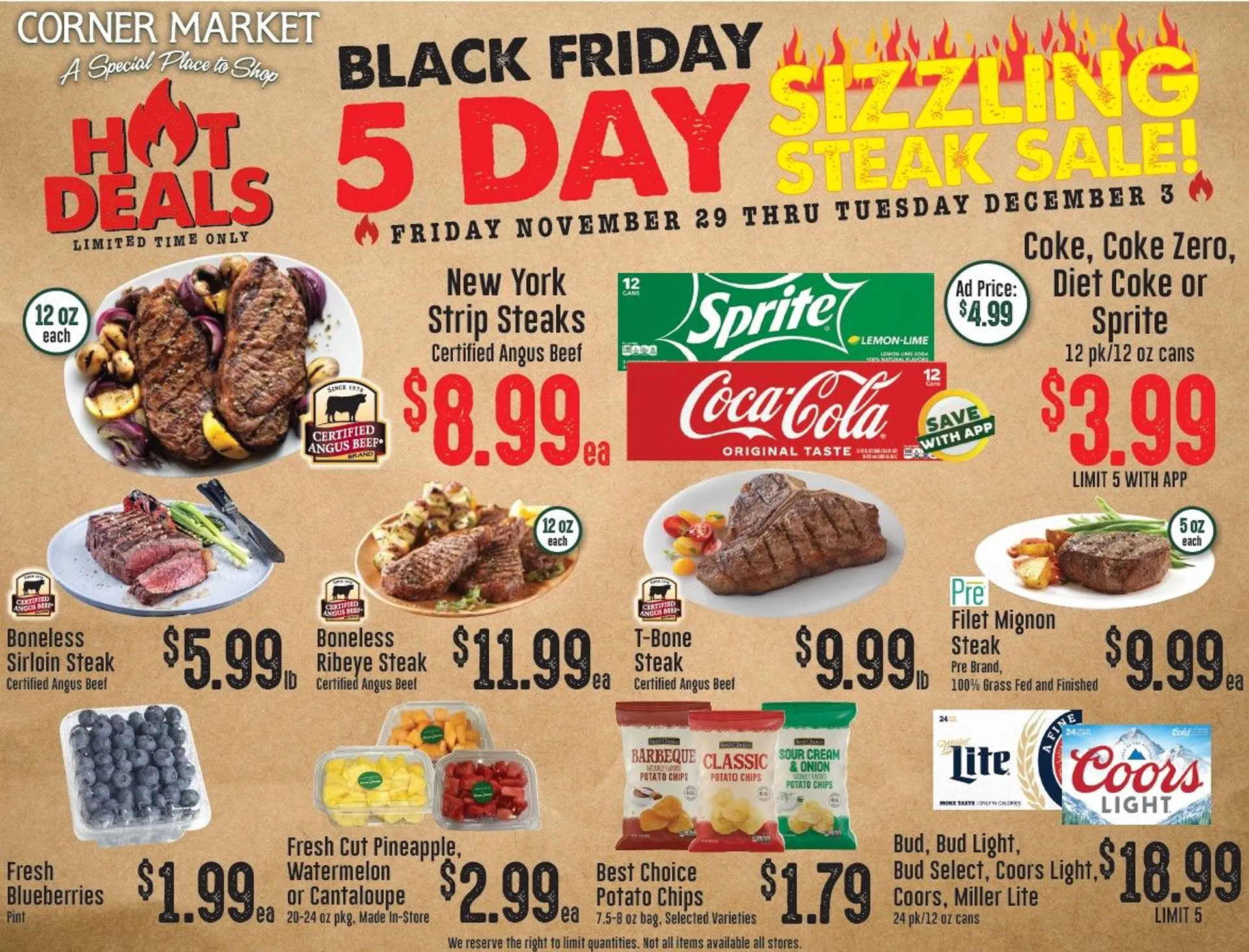 Weekly ad Corner Market Weekly Ad from November 29 to December 3 2024 - Page 