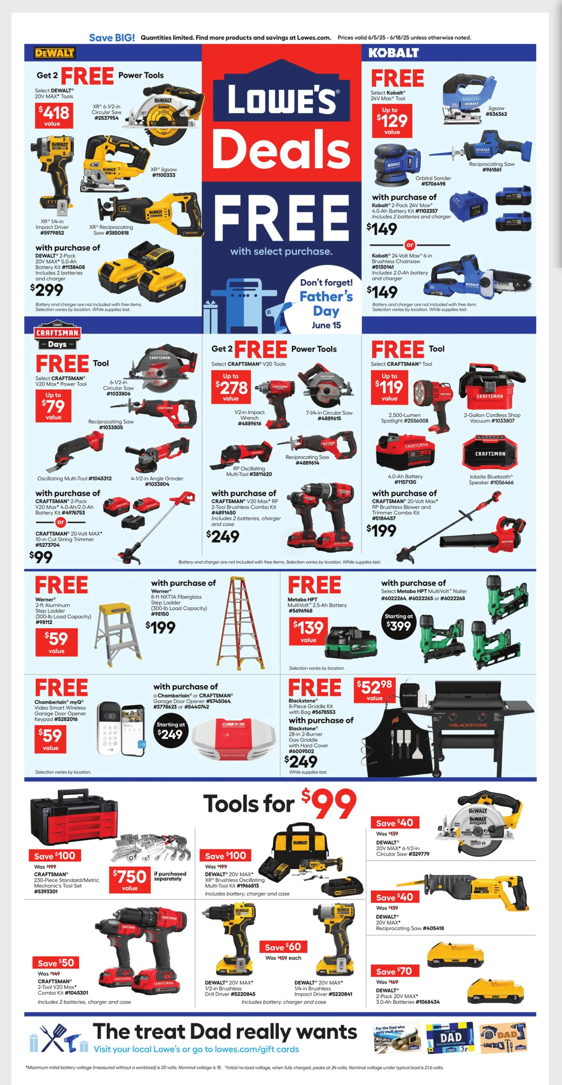 Weekly ad Lowe's Deals from June 5 to June 18 2025 - Page 1