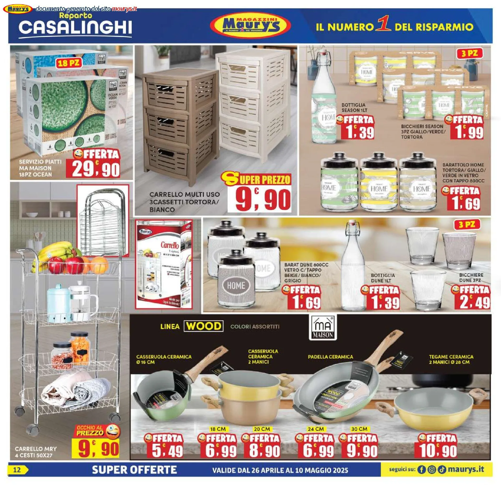 Volantini Maury's da 26 aprile a 10 maggio di 2025 - Pagina del volantino 12