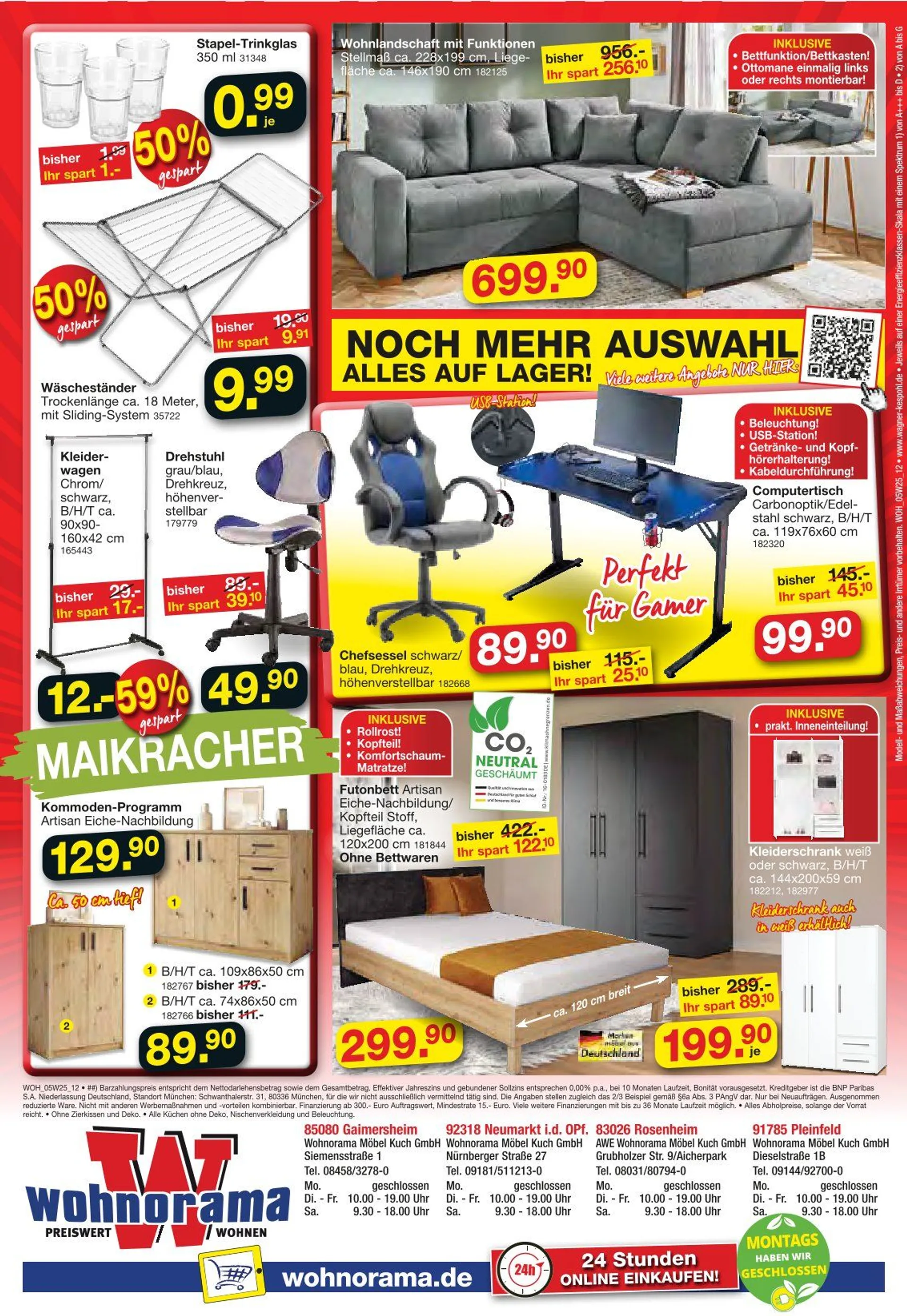 Wohnorama Angebote von 1. Mai bis 23. Mai 2025 - Prospekt seite 12