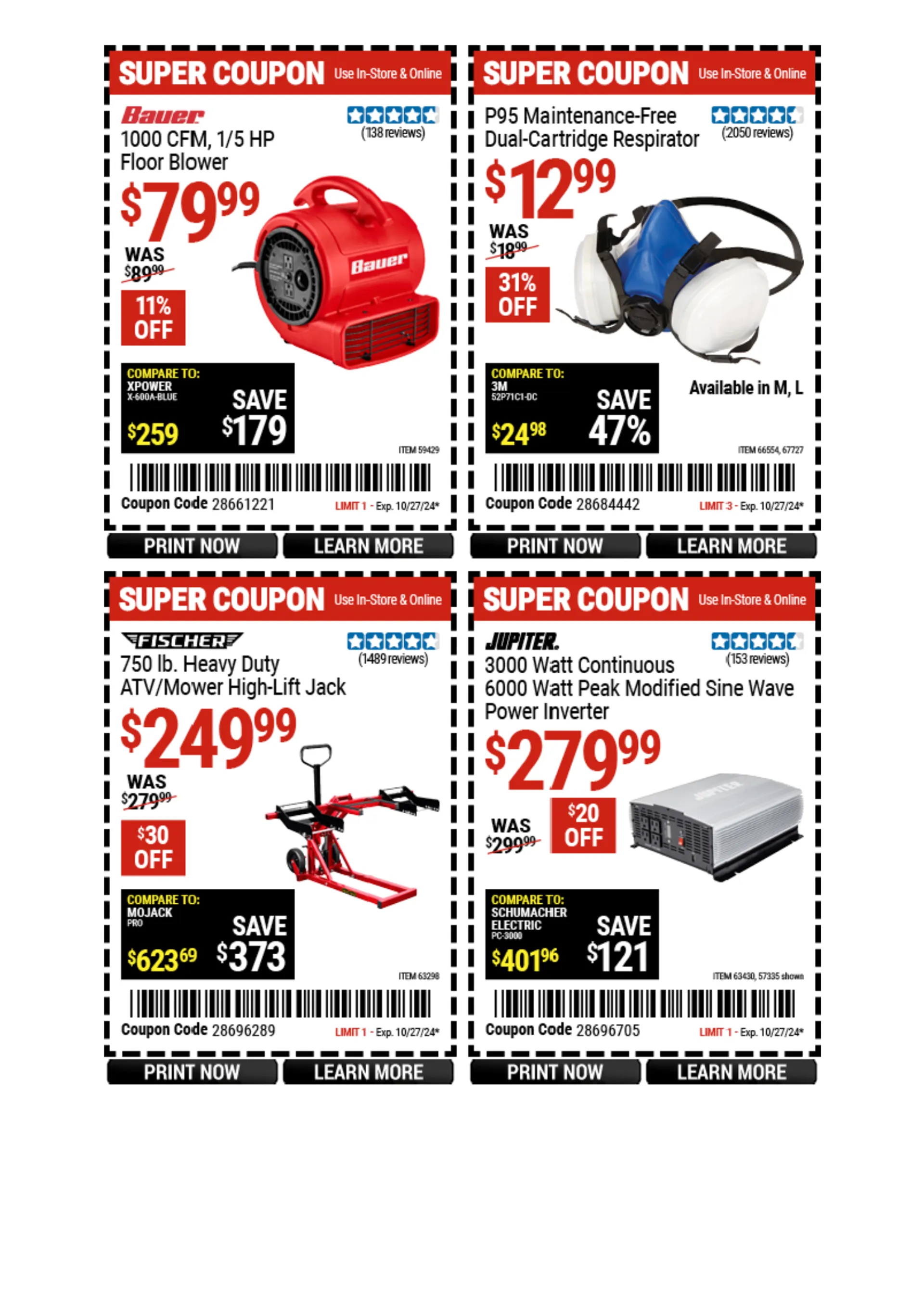 Weekly ad Harbor Freight Weekly Ad from October 21 to October 27 2024 - Page 12