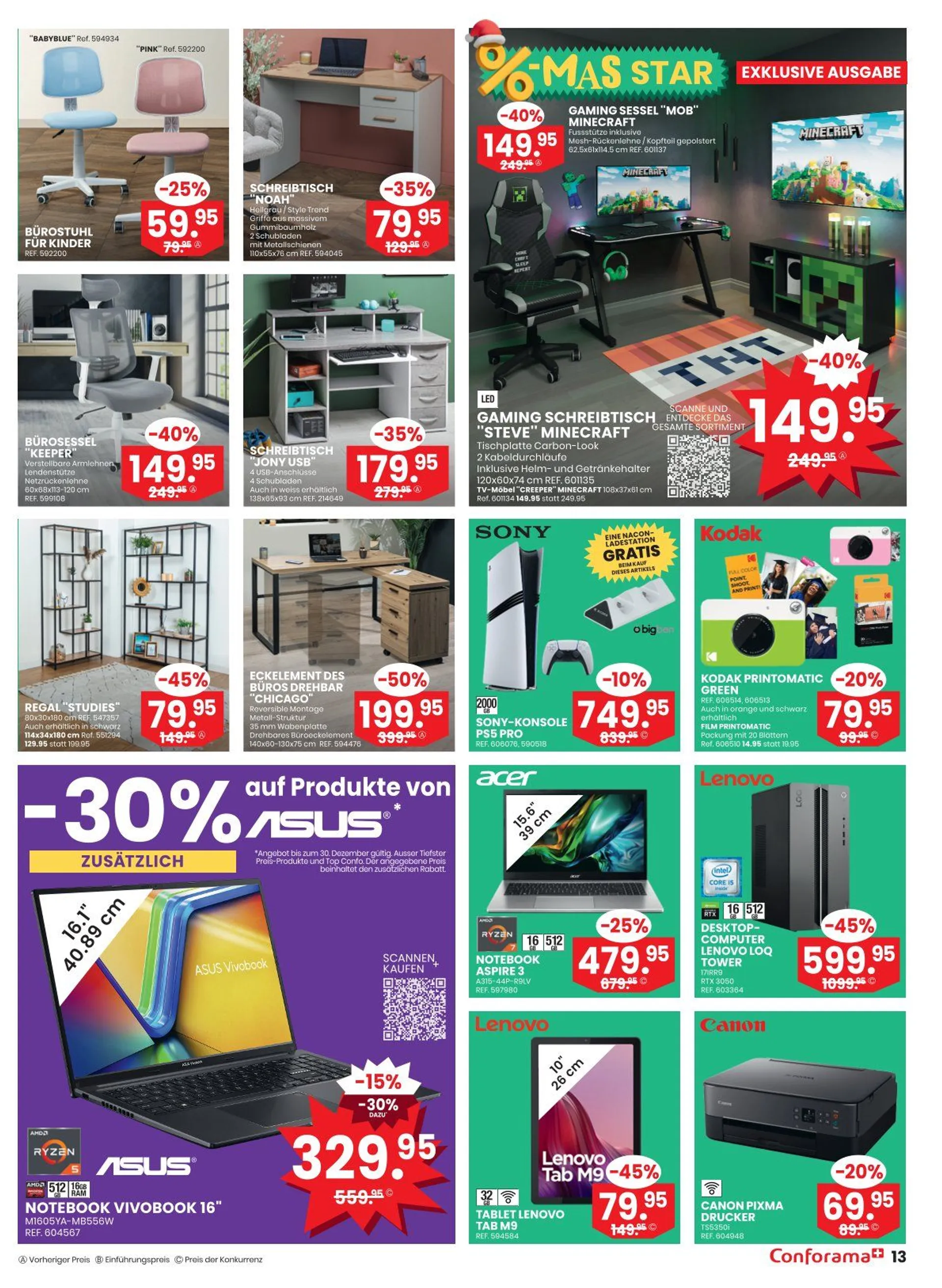 Conforama Prospekt von 19. Dezember bis 30. Dezember 2024 - Prospekt seite  13