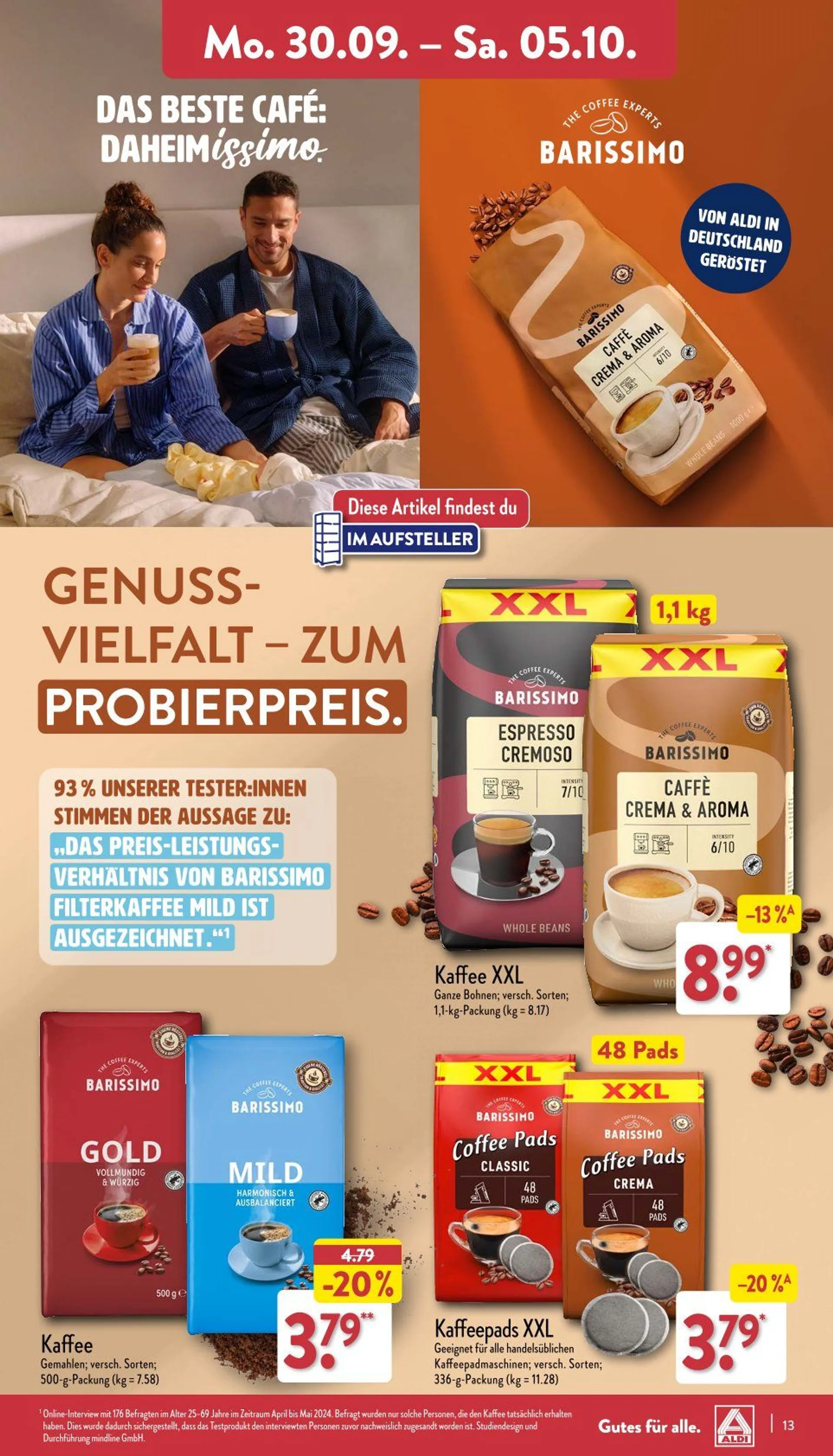 ALDI Nord Prospekts Angebote Online von 30. September bis 5. Oktober 2024 - Prospekt seite 13