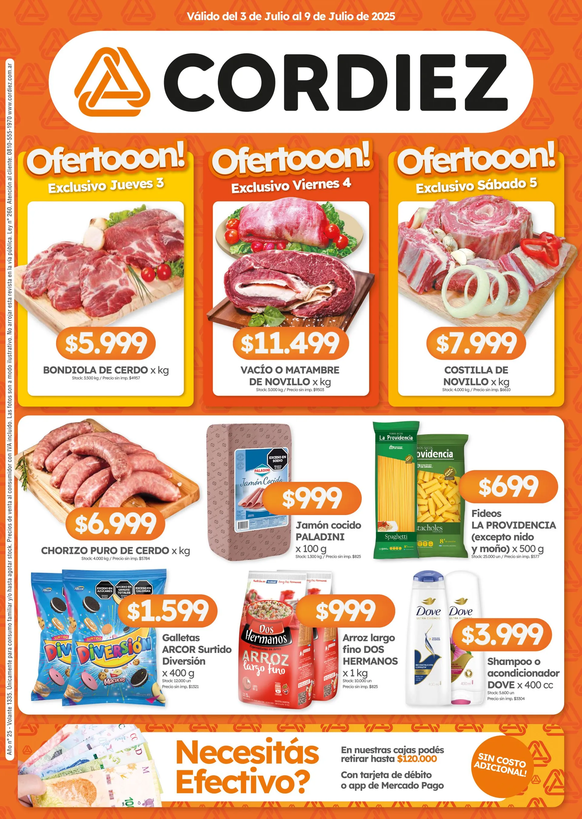 Ofertas de Ofertas Cordiez  3 de julio al 9 de julio 2025 - Página 1 del catálogo