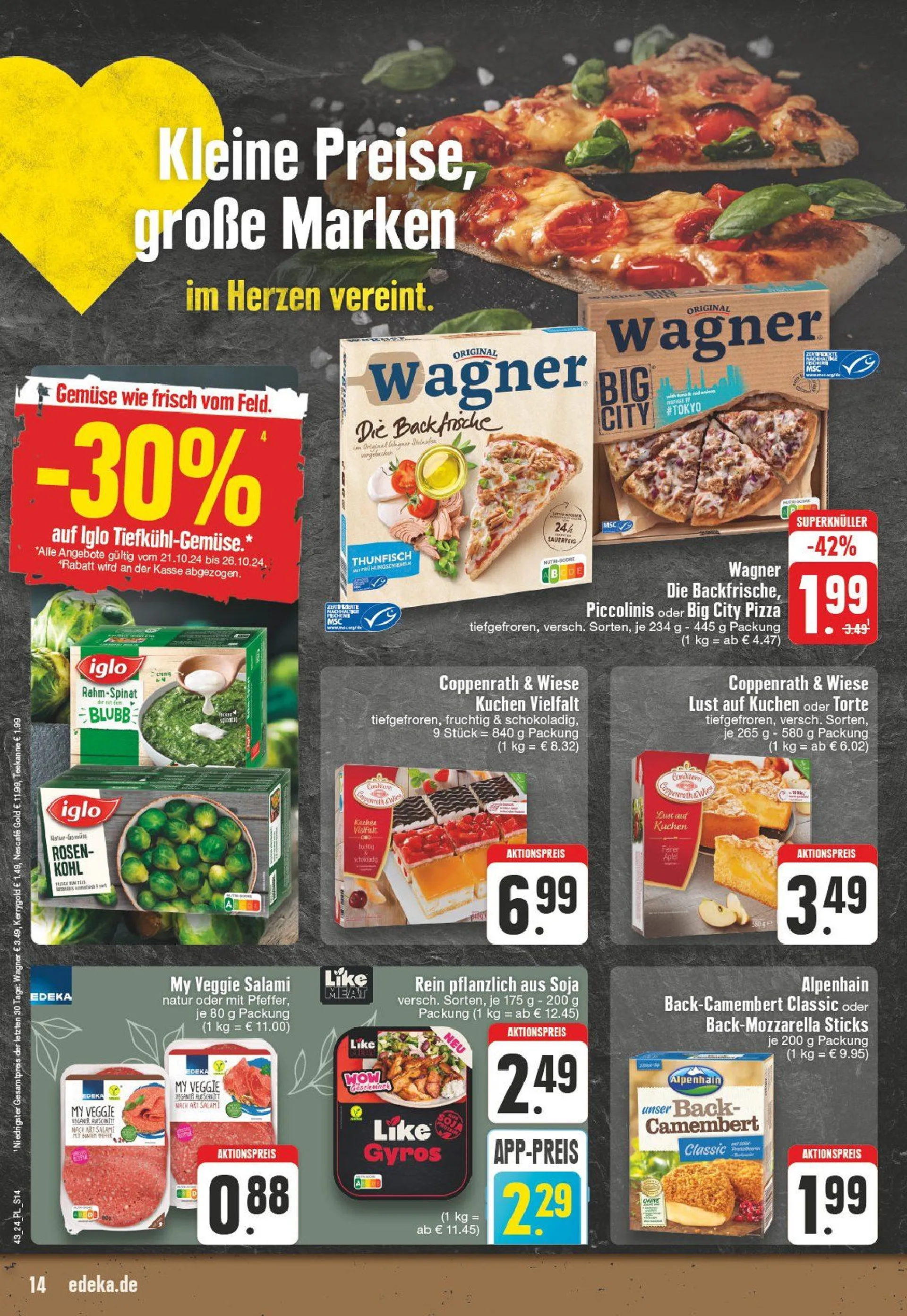 Edeka Prospekt von 21. Oktober bis 26. Oktober 2024 - Prospekt seite 14