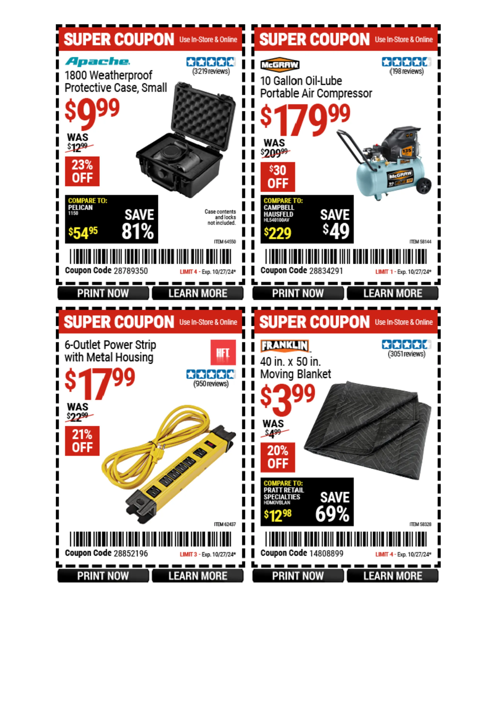 Weekly ad Harbor Freight Weekly Ad from October 21 to October 27 2024 - Page 13