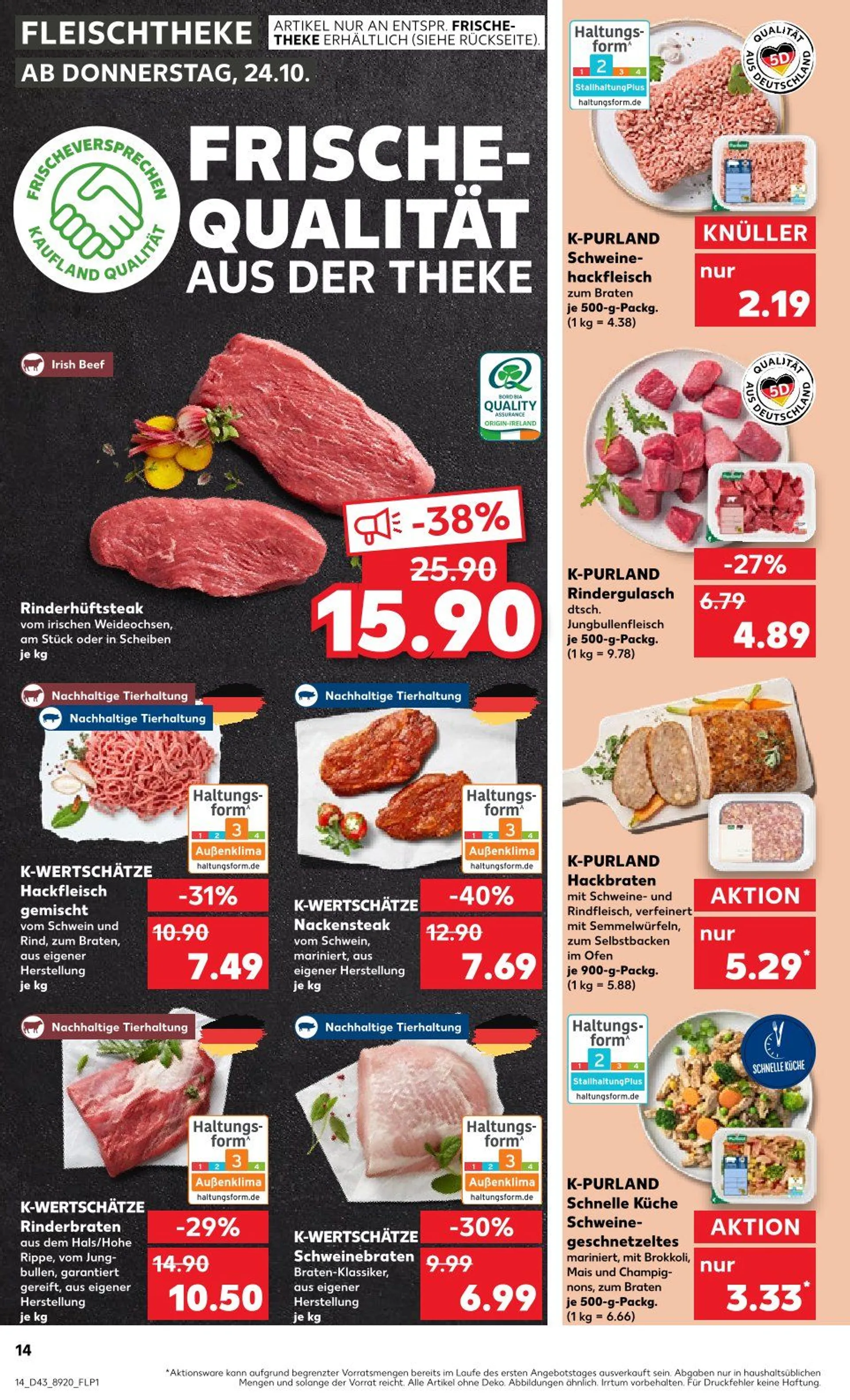 Kaufland Prospekt von 24. Oktober bis 30. Oktober 2024 - Prospekt seite 14