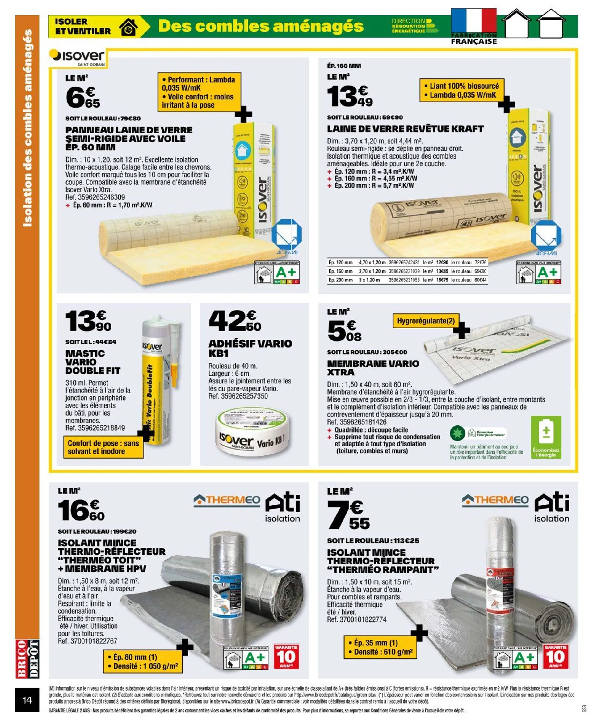 Brico Dépôt Brochures Offres du 4 octobre au 5 décembre 2024 - Catalogue page 14