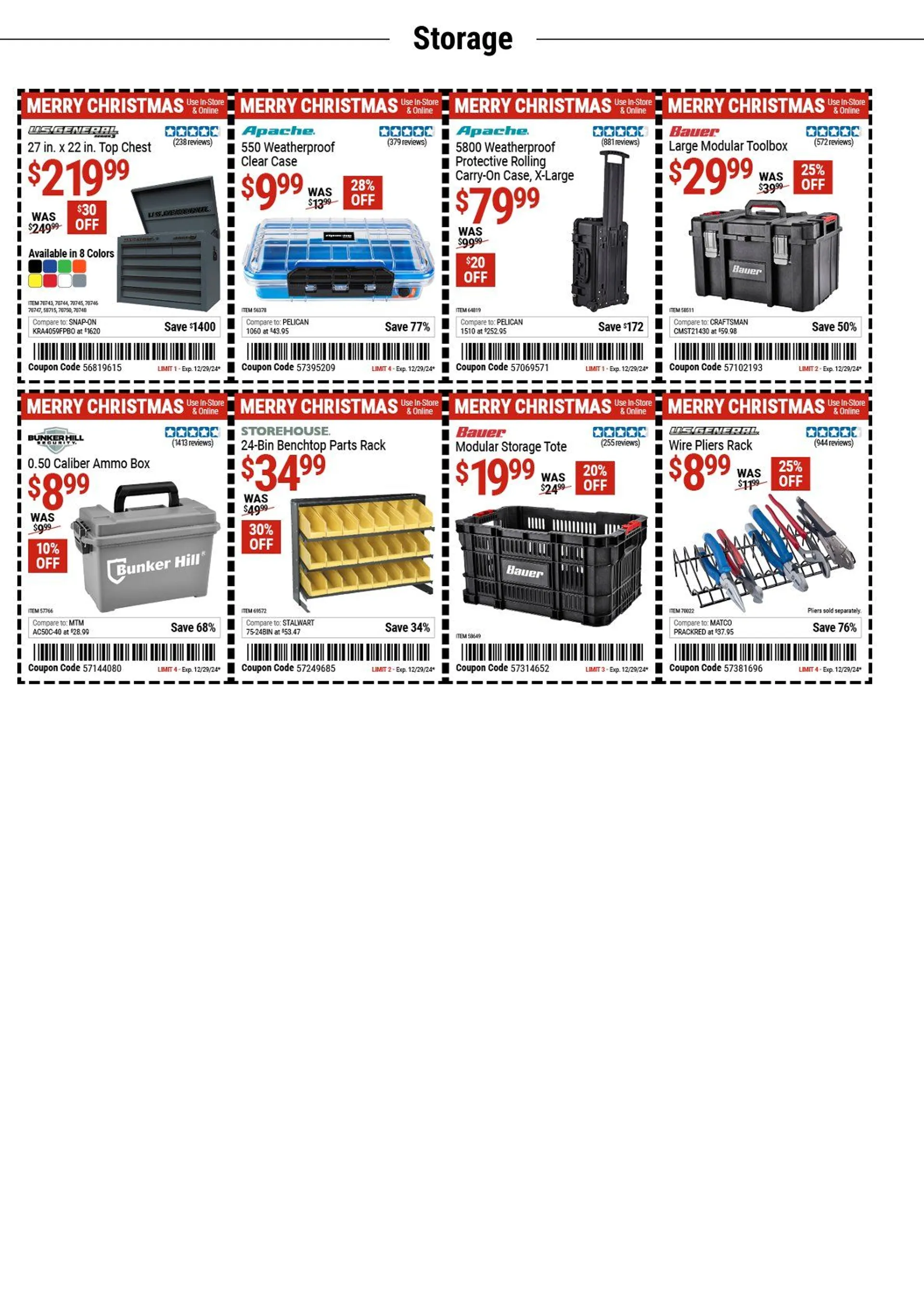 Weekly ad Harbor Freight Tools Coupons from December 12 to December 25 2024 - Page 14