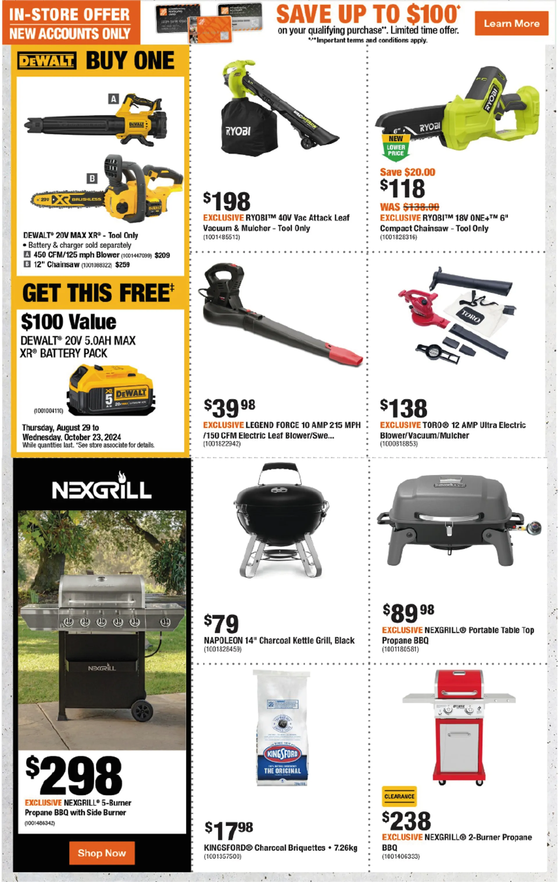 The Home Depot Clearance Sale from August 22 to August 28 2024 - flyer page 13