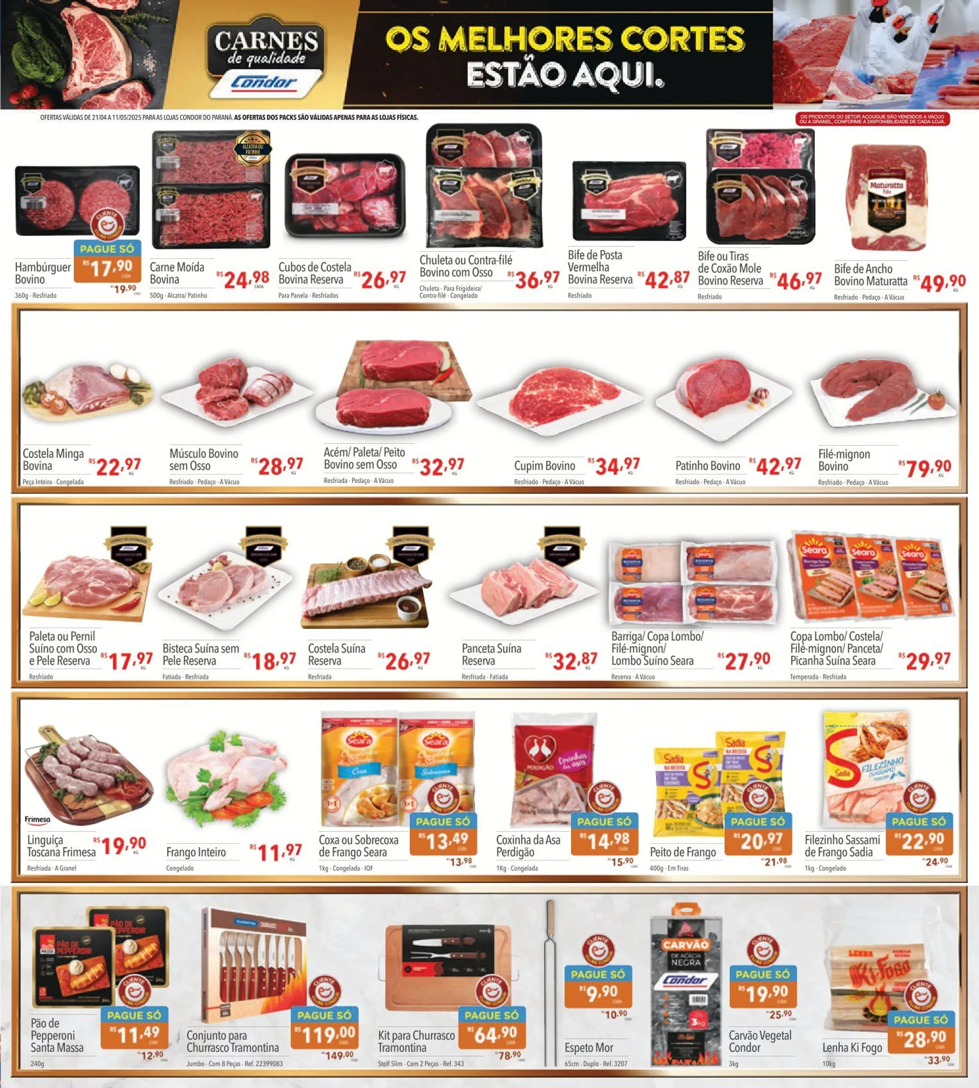 Encarte de Folhetos Supermercados Condor 21 de abril até 14 de maio 2025 - Pagina 15