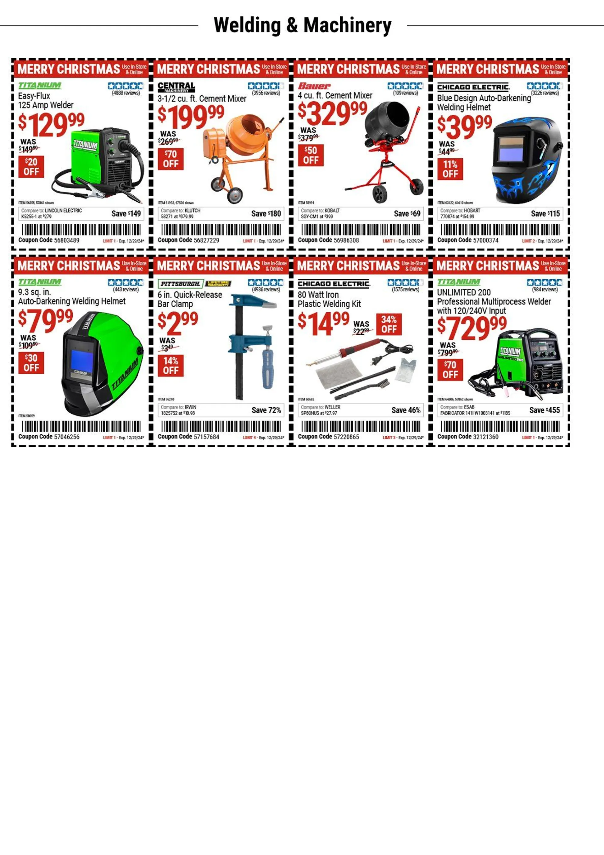 Weekly ad Harbor Freight Tools Coupons from December 12 to December 25 2024 - Page 15