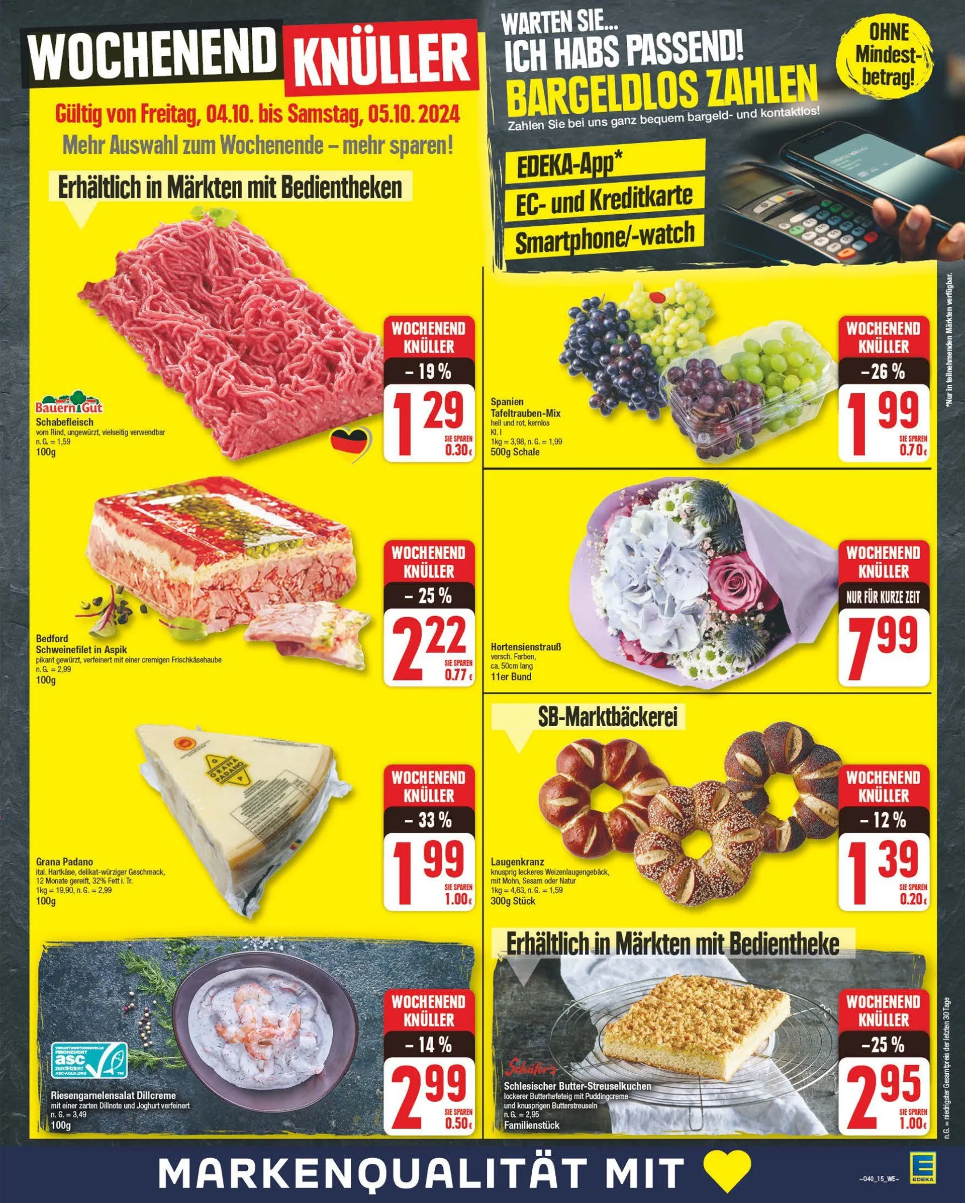 Edeka Angebote von 30. September bis 5. Oktober 2024 - Prospekt seite 15