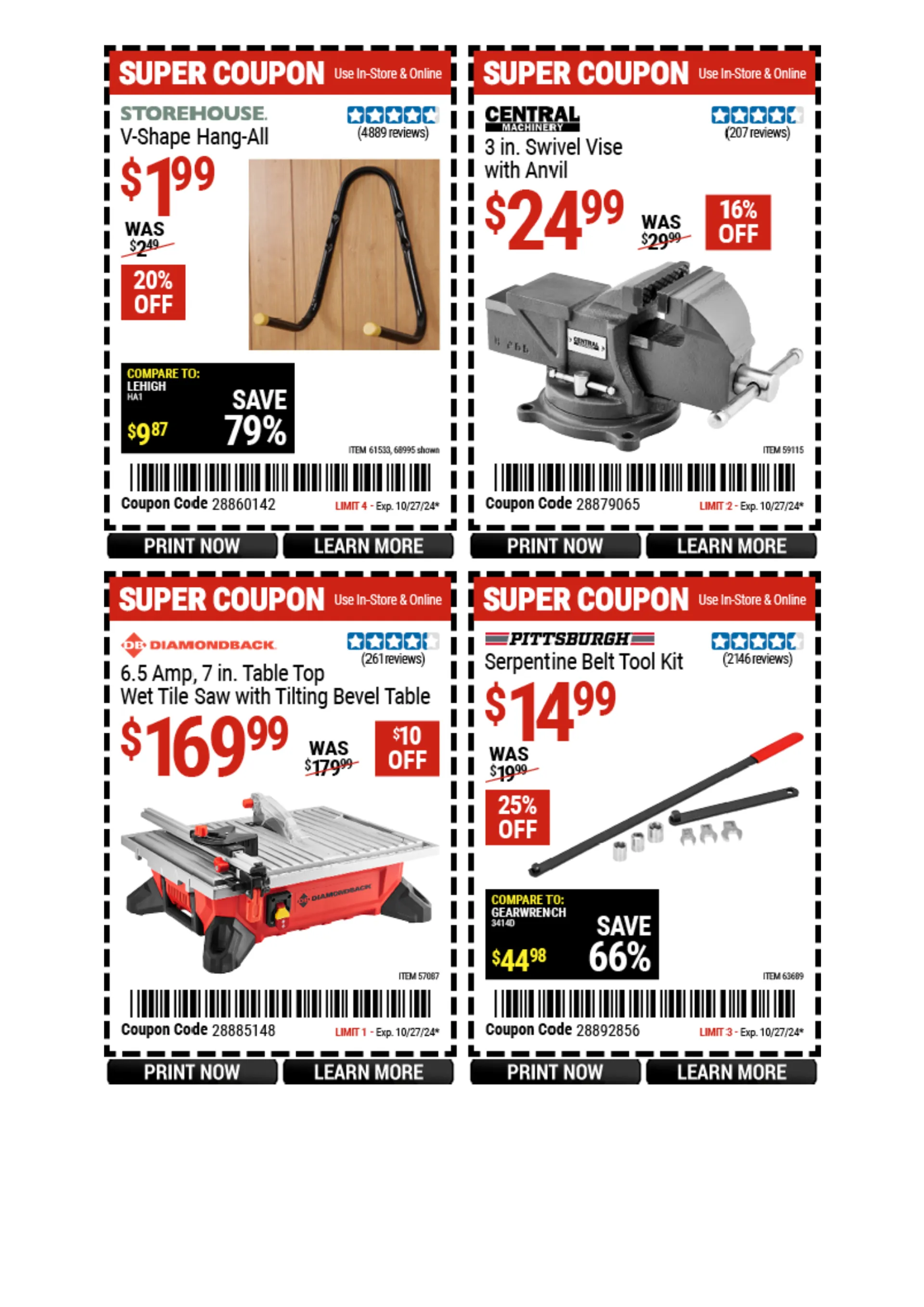 Weekly ad Harbor Freight Weekly Ad from October 21 to October 27 2024 - Page 14