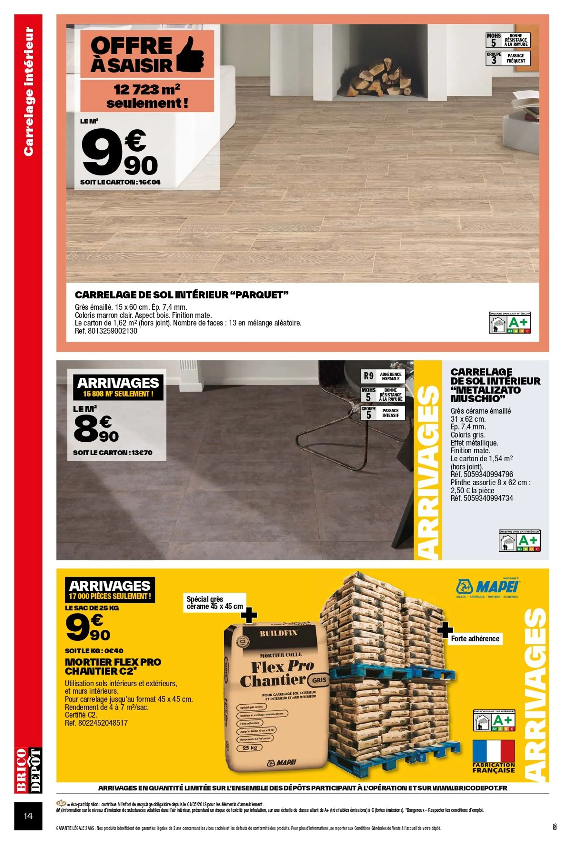 Brico Dépôt Offres de catalogue du 13 septembre au 26 septembre 2024 - Catalogue page 14