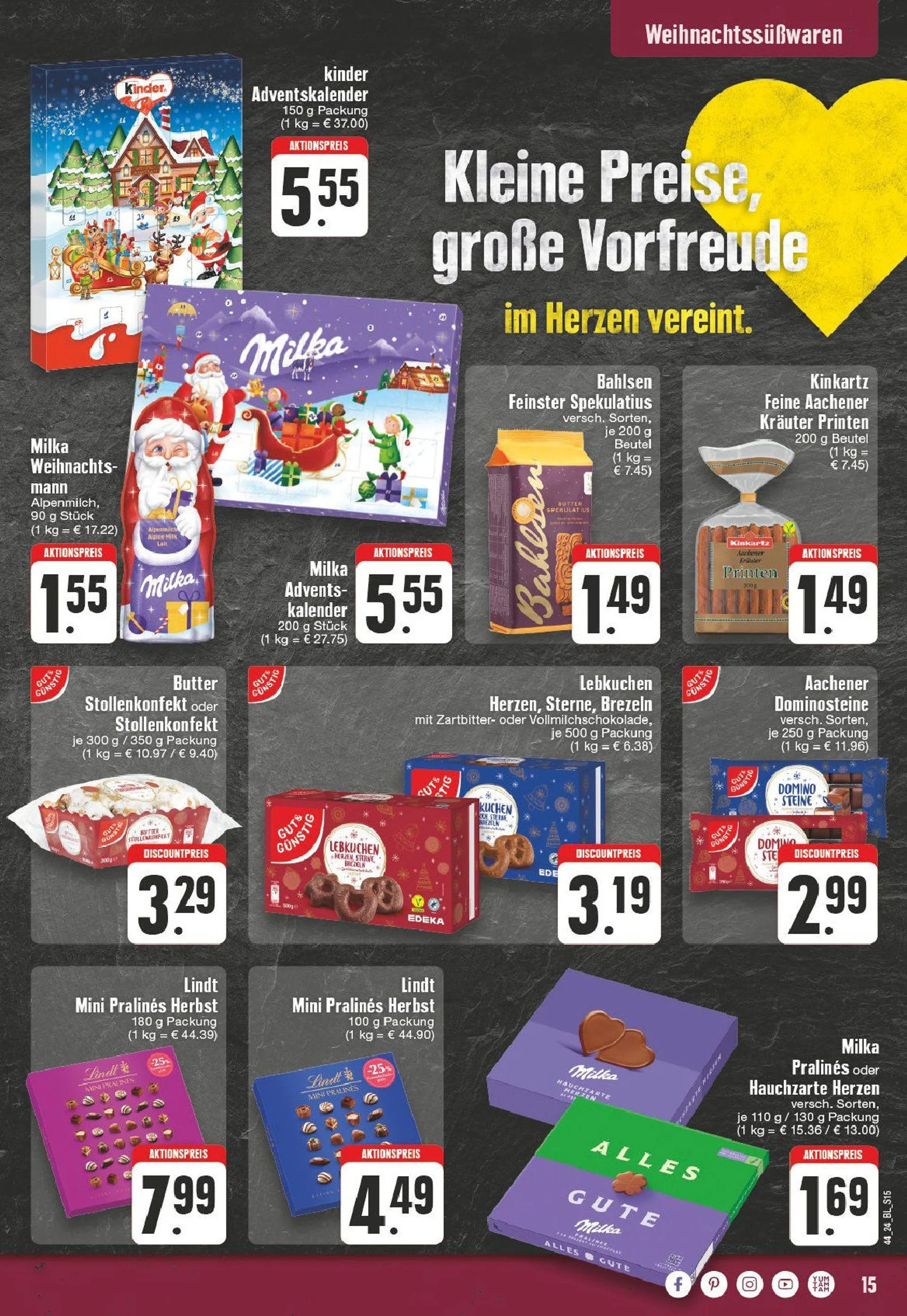 Edeka Prospekt von 28. Oktober bis 2. November 2024 - Prospekt seite 15