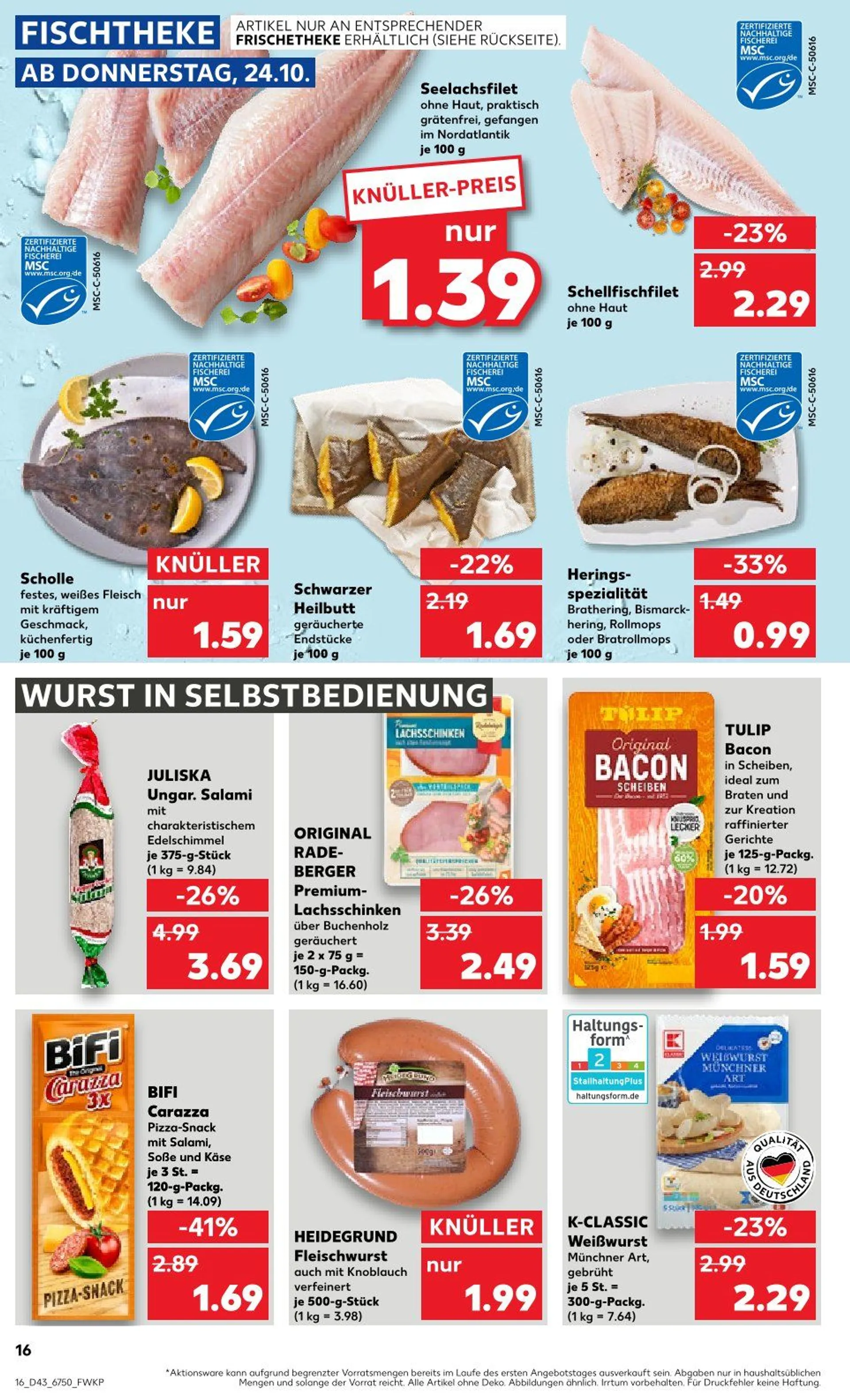 Kaufland Prospekt von 24. Oktober bis 30. Oktober 2024 - Prospekt seite 16